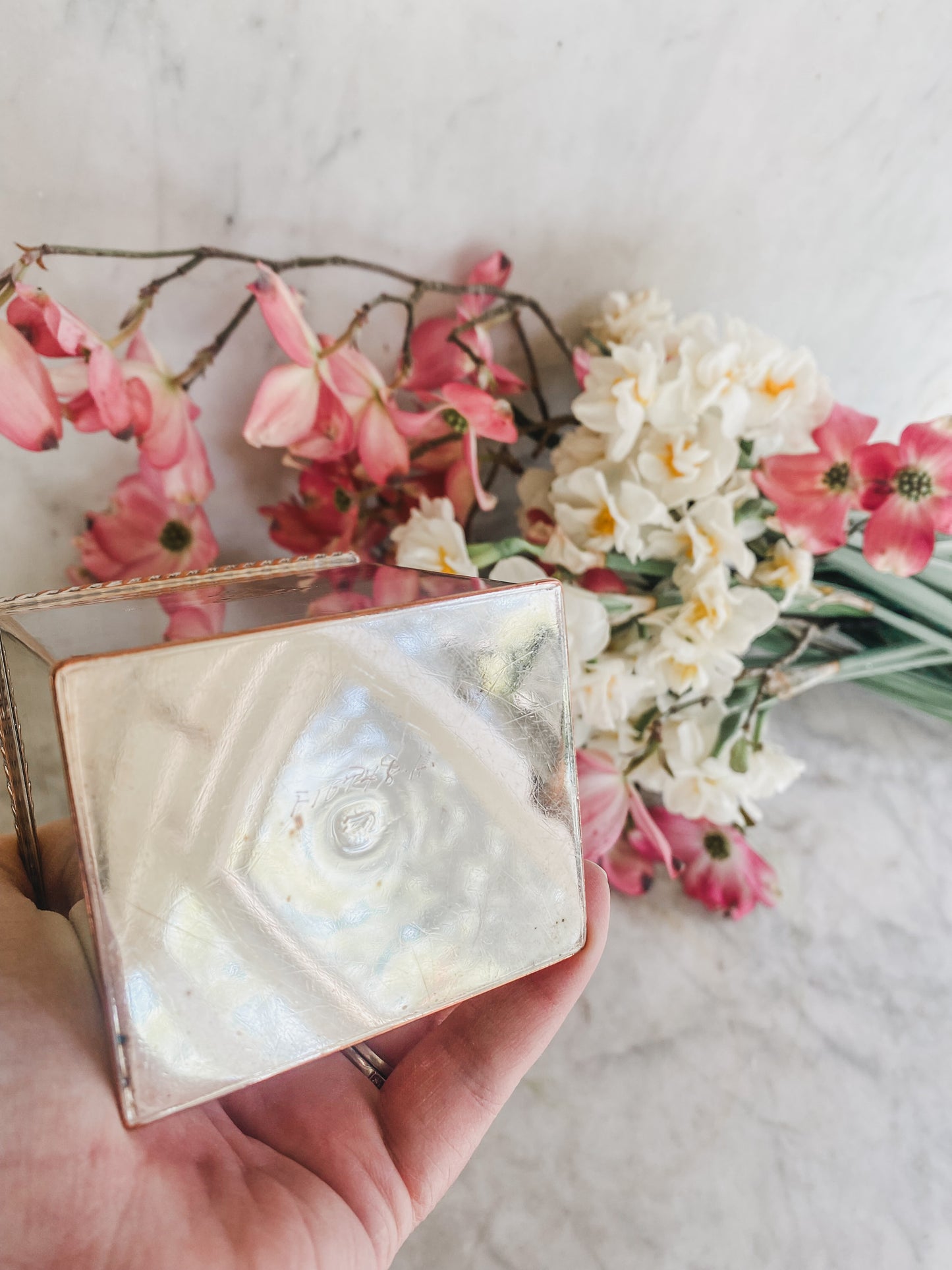 Glossy Antique Box | Possibly Old Sheffield Plate | 4.25” Tall