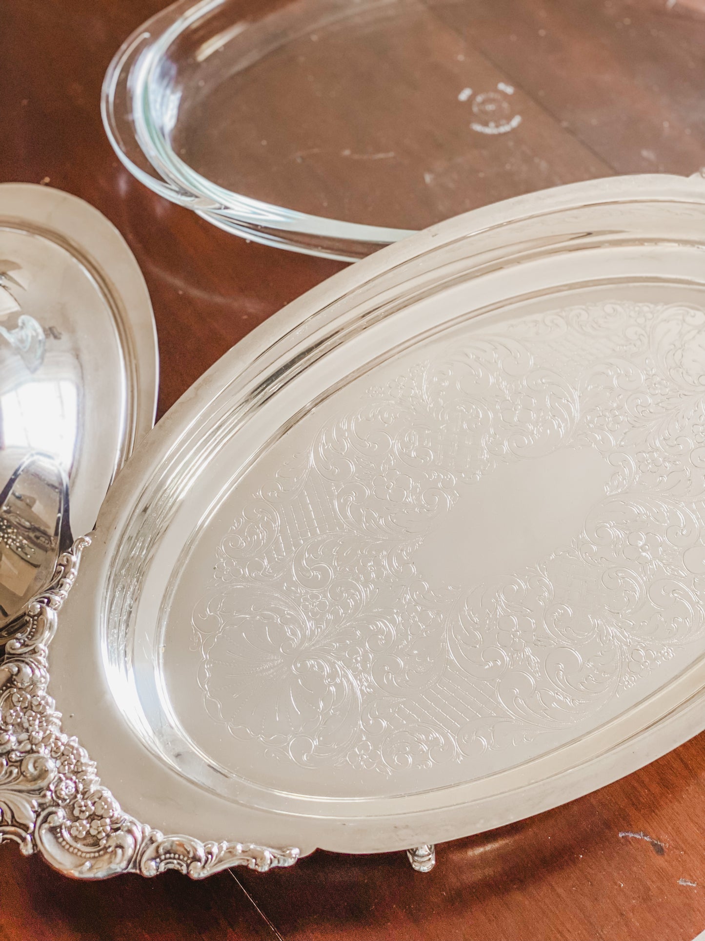 23" Long Huge Baroque Serving Dish