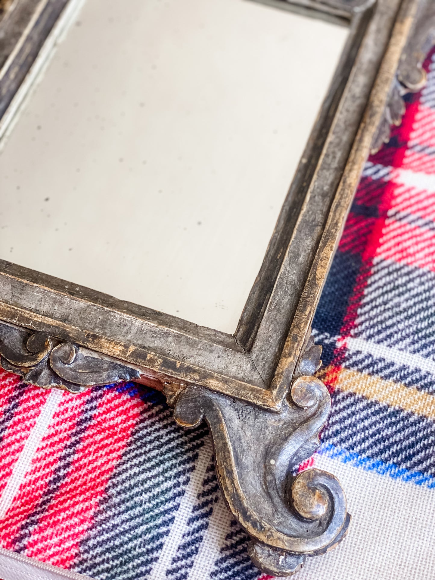 Antique Italian Florentine Carved Mirror
