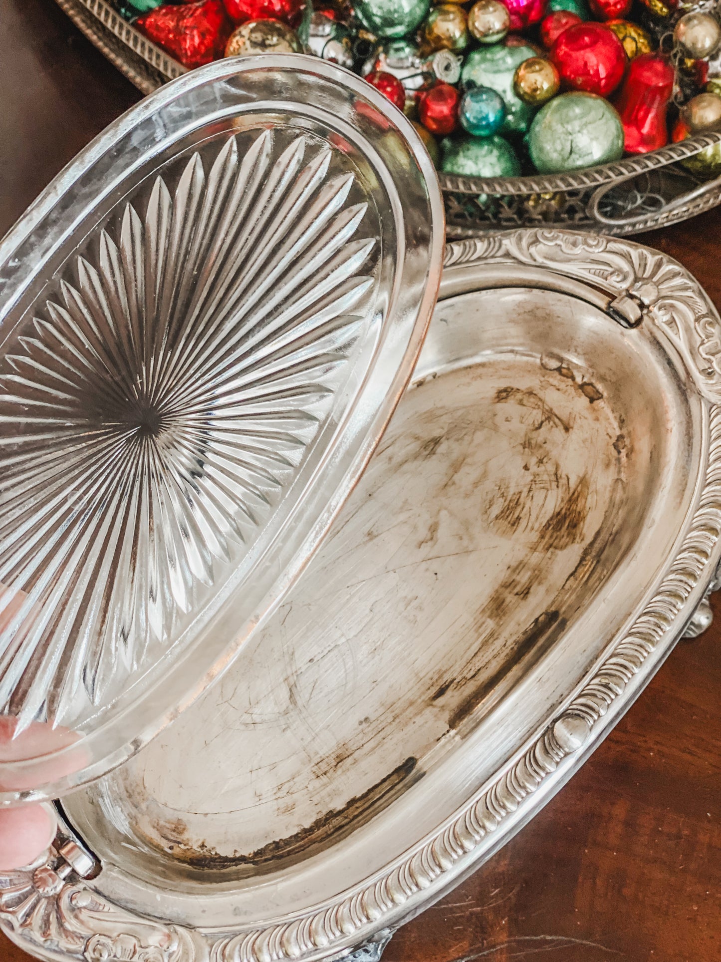 Oval Roll Top Butter Dish