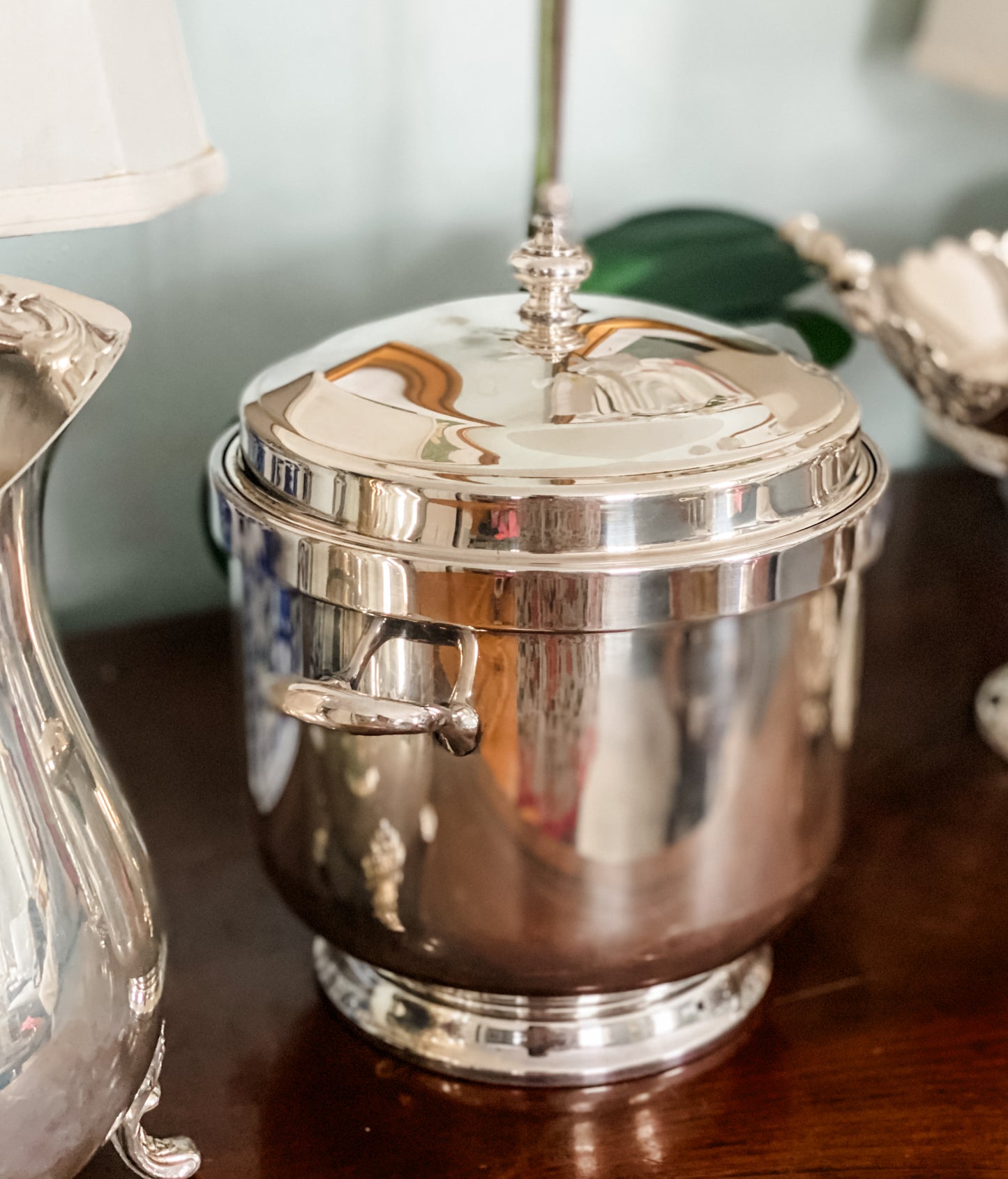 Handsome Ice Bucket made by Wallace Silver