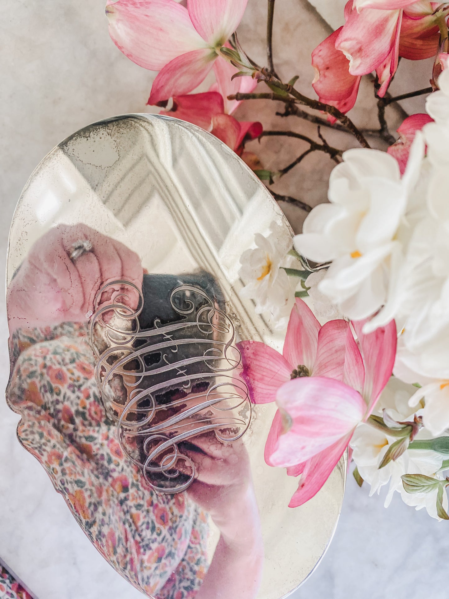 Antique Lion-Handled Cache Pot | Hukin & Heath | 8” x 4.5” x 4” Tall