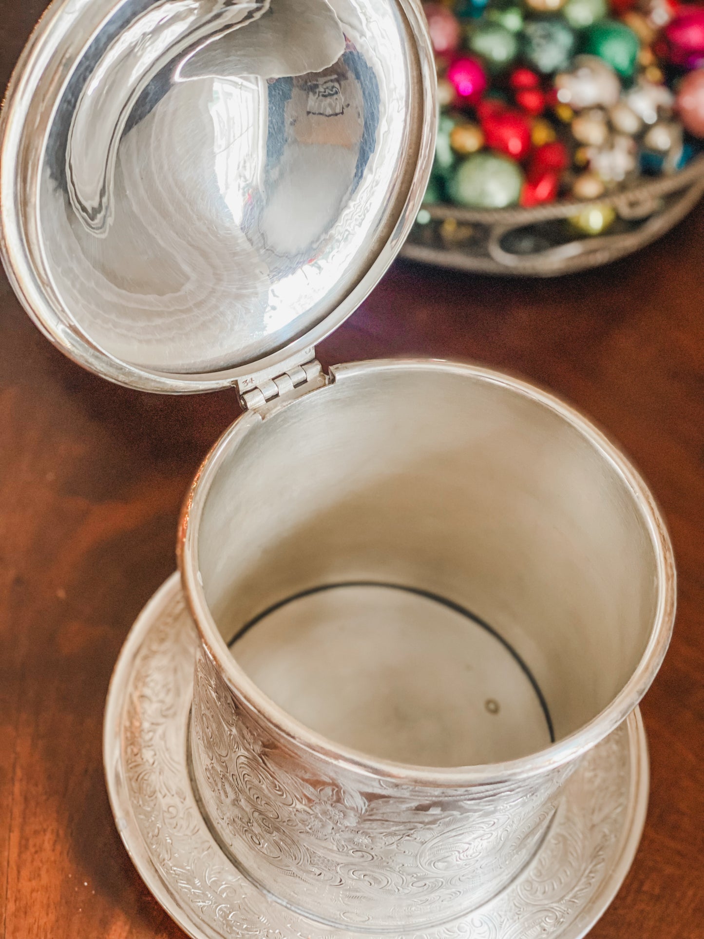 Antique Biscuit Barrel Made in England by Barker Ellis