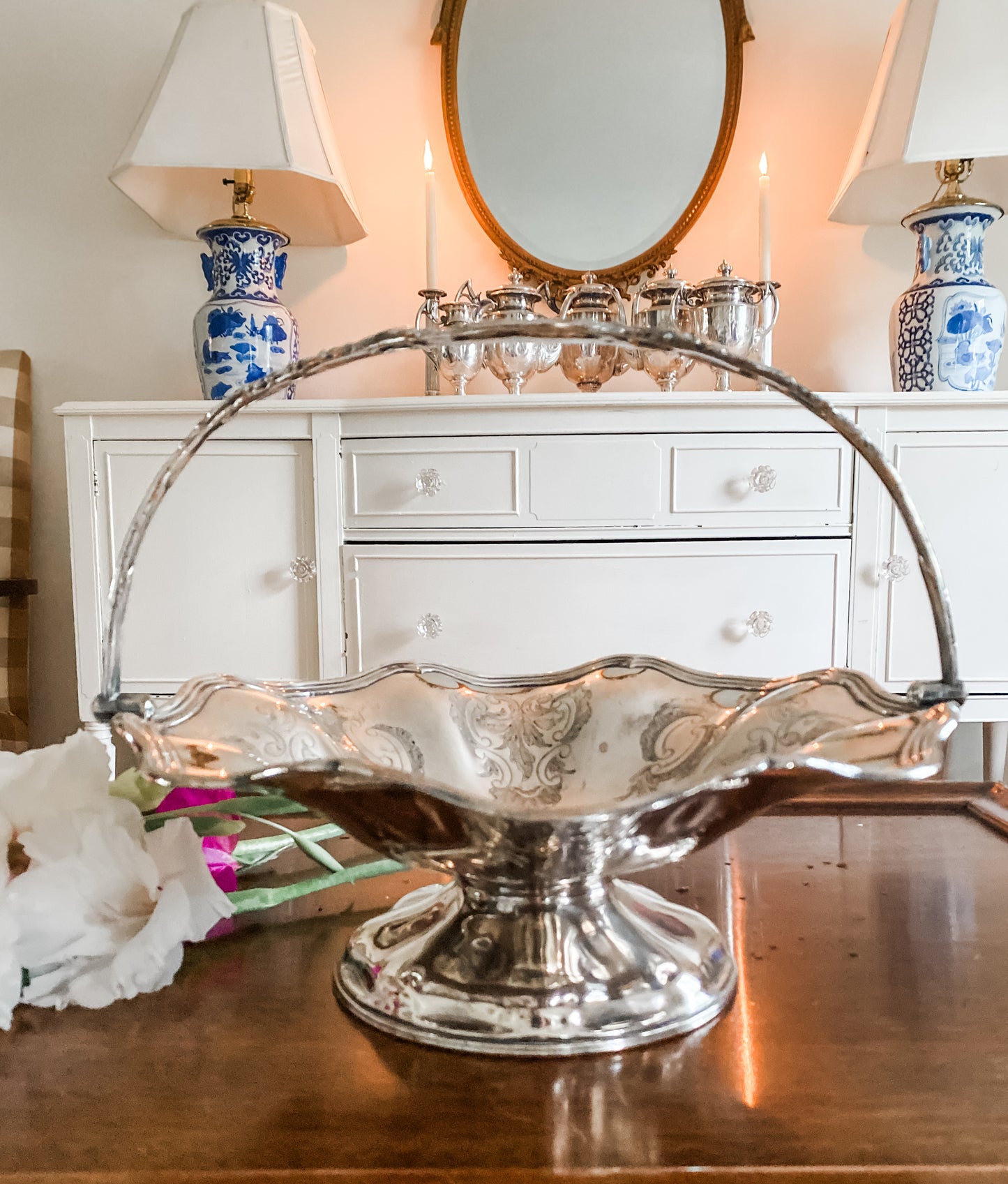 Highly Collectible Antique Basket Made by James Dixon & Sons