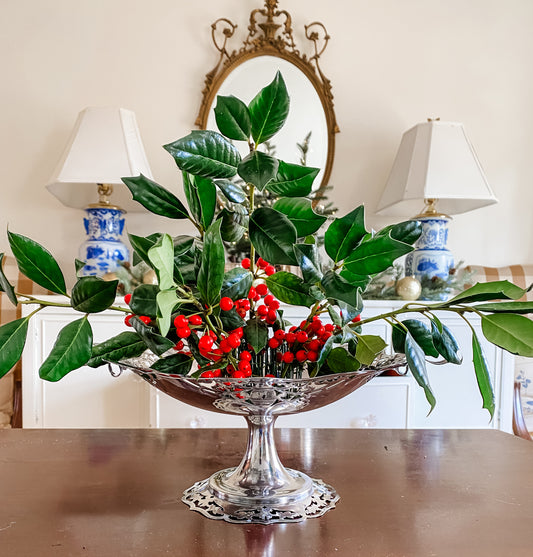 Pierced Snowflake Antique Centerpiece