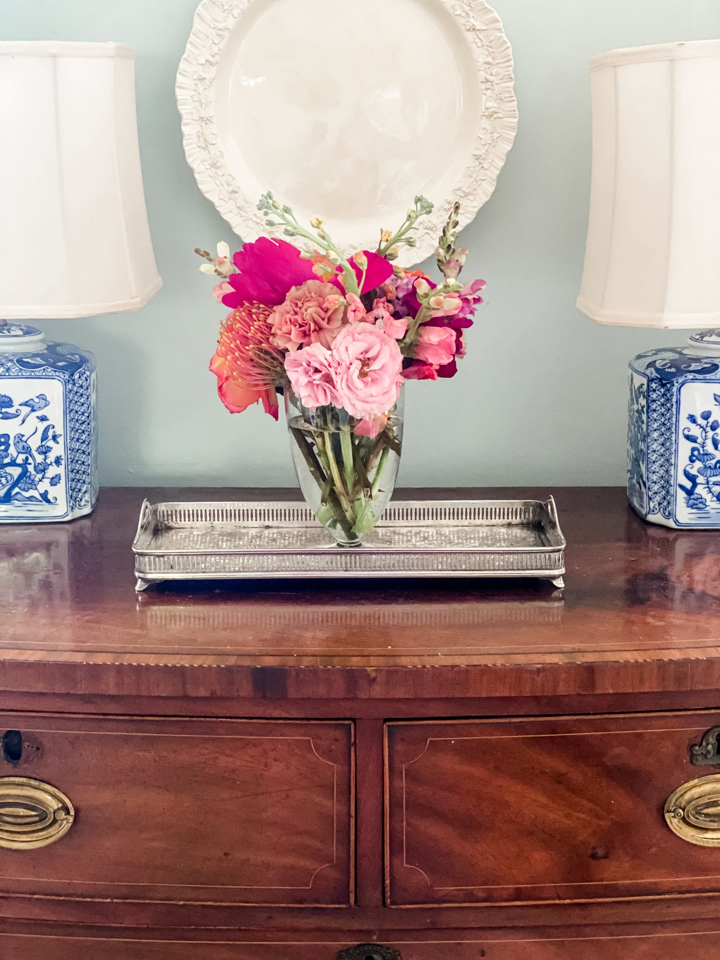 Antique Gallery Tray