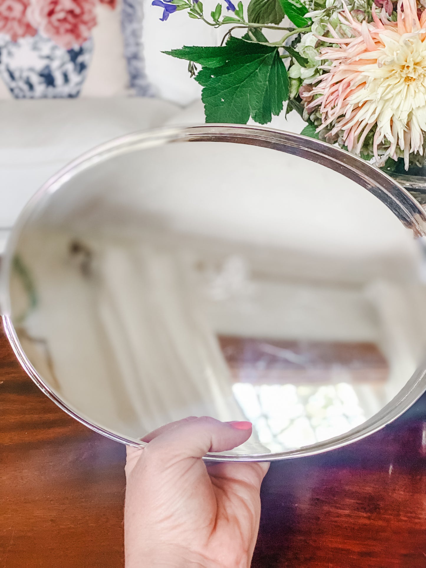 Oval Gallery Tray by Israel Freeman & Sons