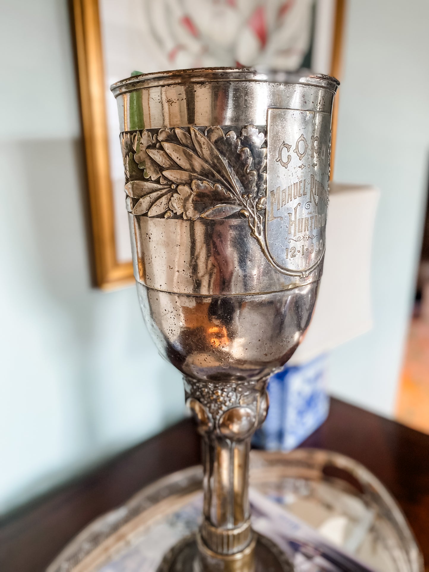 Historic Art Nouveau Trophy Champagne Bucket
