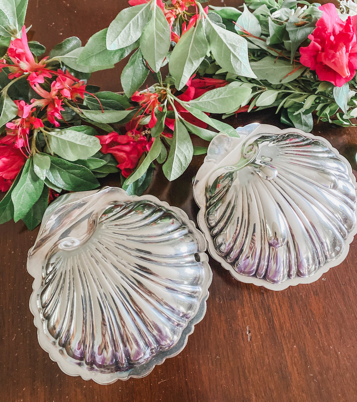 Pair of Excellent Antique English Caviar Dishes