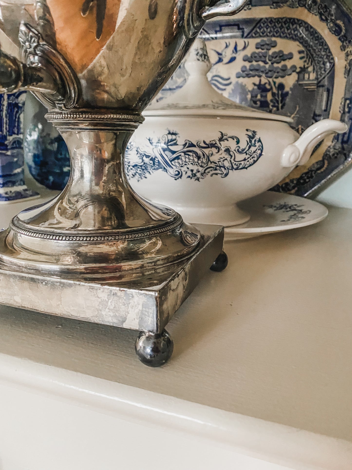 Antique Walker & Hall Silverplate Urn – Grand Grecian Form