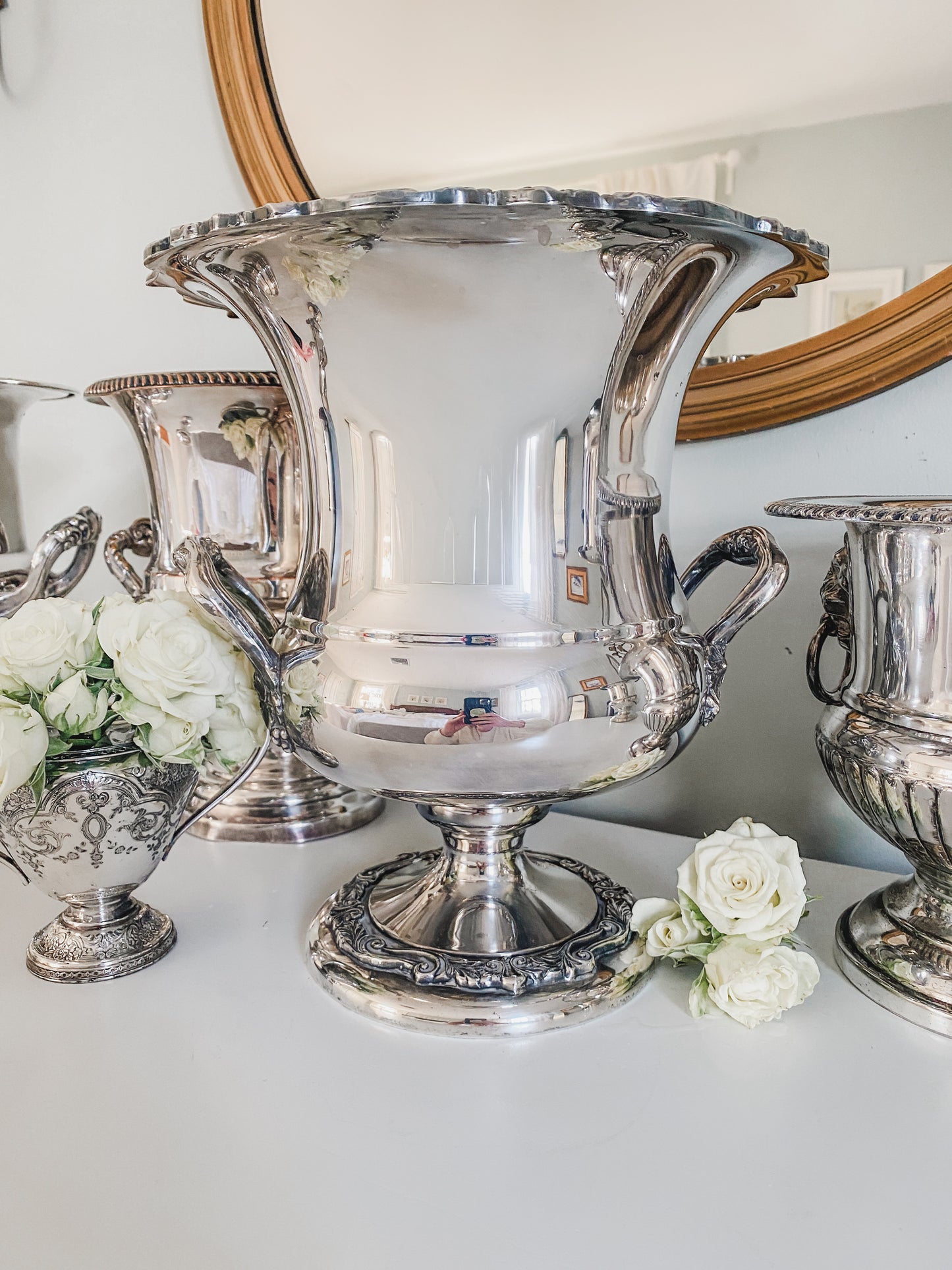 Extremely Fine Antique Victorian English Silver Champagne Bucket