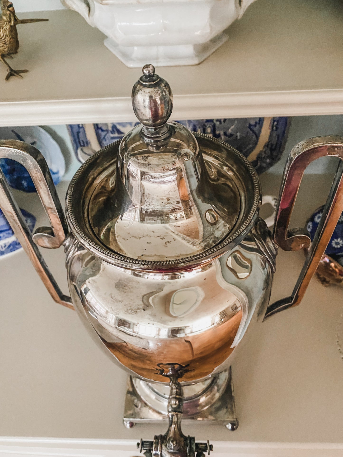 Antique Walker & Hall Silverplate Urn – Grand Grecian Form