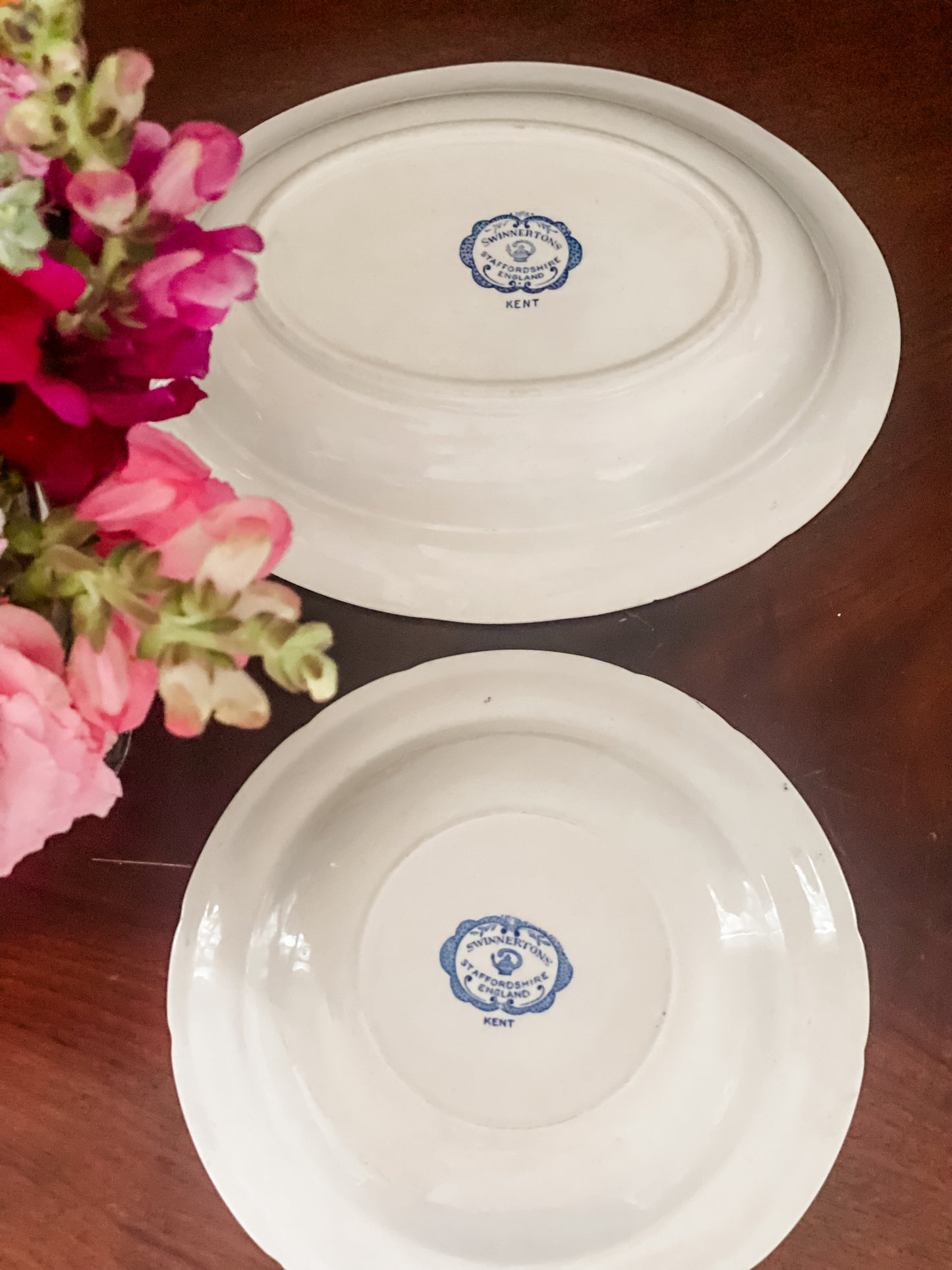 Pair of Antique Staffordshire Bowls