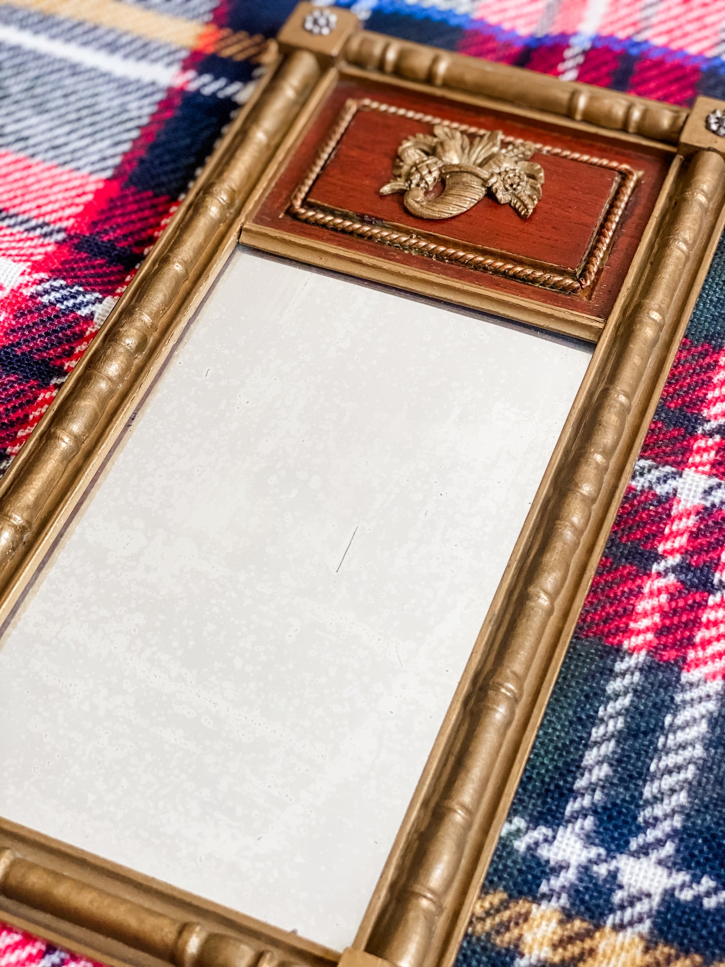 Miniature Vintage Gold Hall Mirror