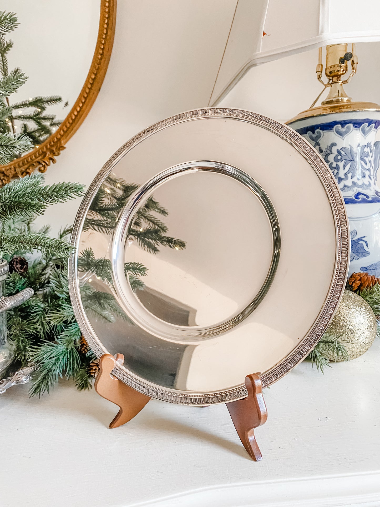 Pair of Chargers Made by the Renowned Brand, Christofle