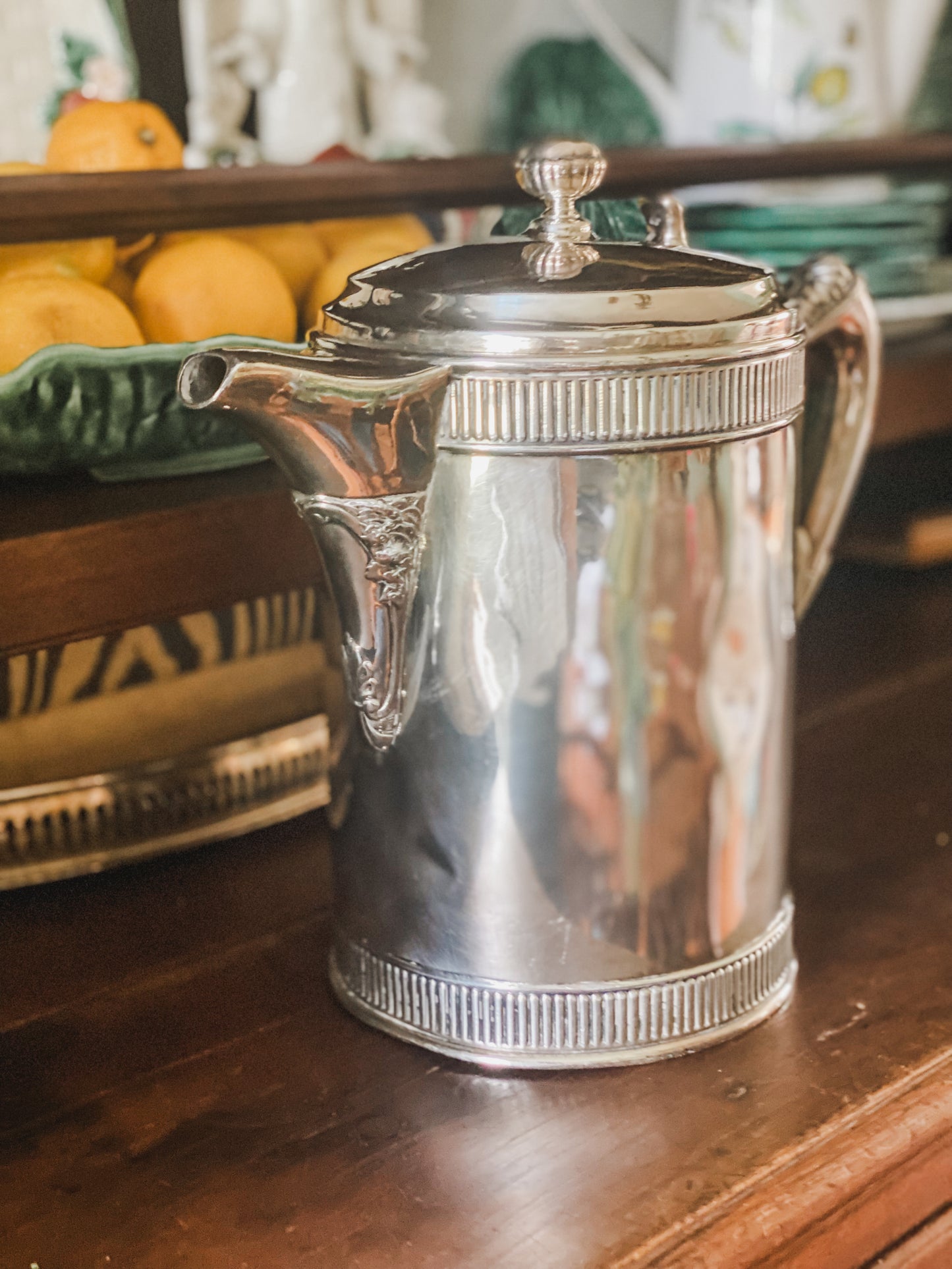 Antique Quadroupleplate Victorian Pitcher