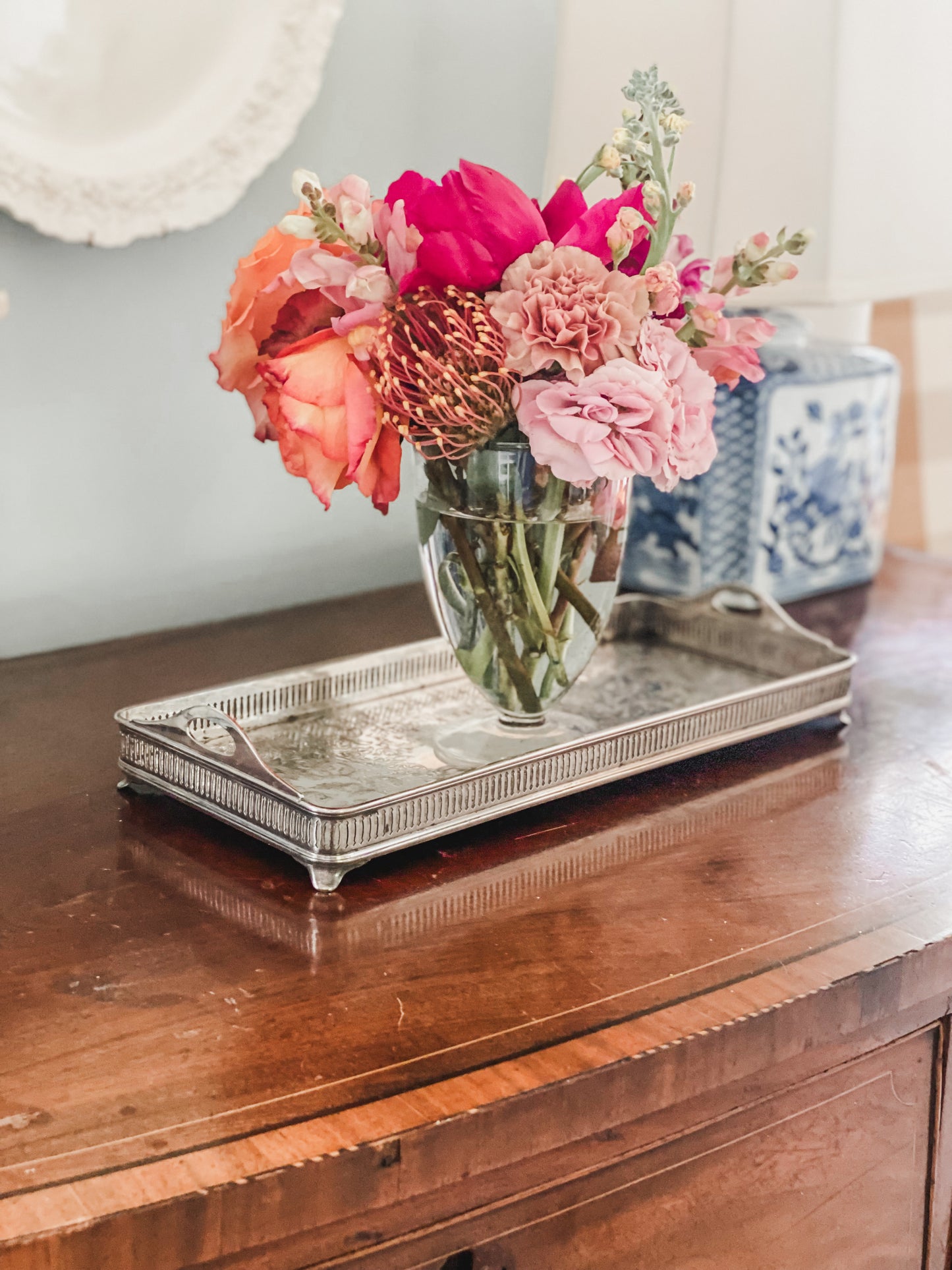 Antique Gallery Tray