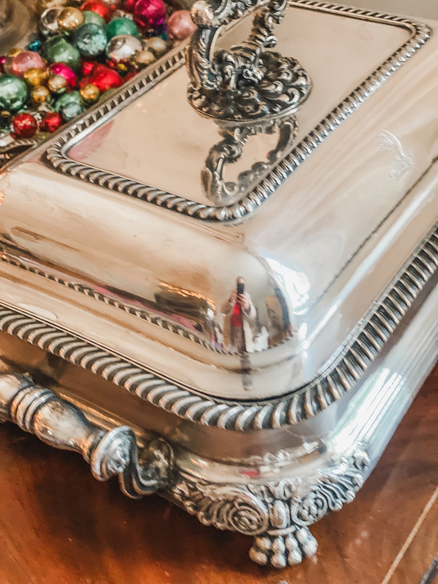 Historic and Remarkable Example of Old Sheffield Plate 3-piece Chafing Dish