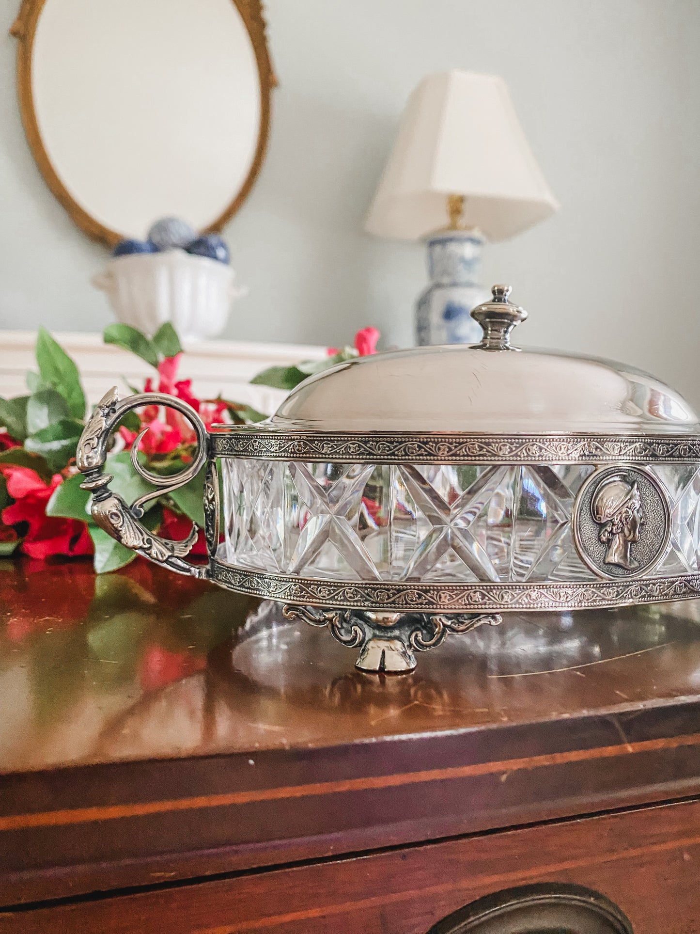 Exquisite Elkington & Co. English Double Handled Server from 1883