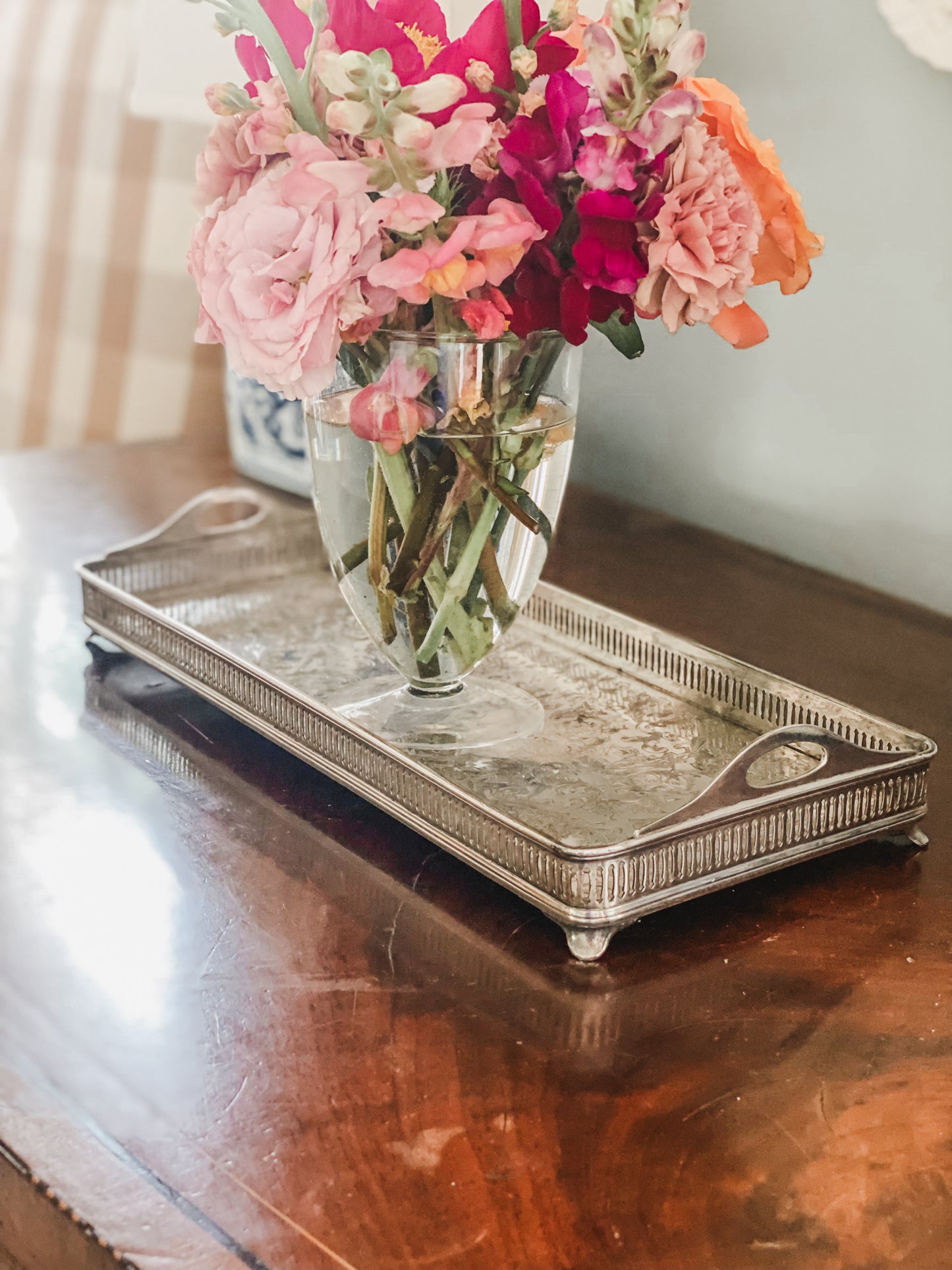 Antique Gallery Tray