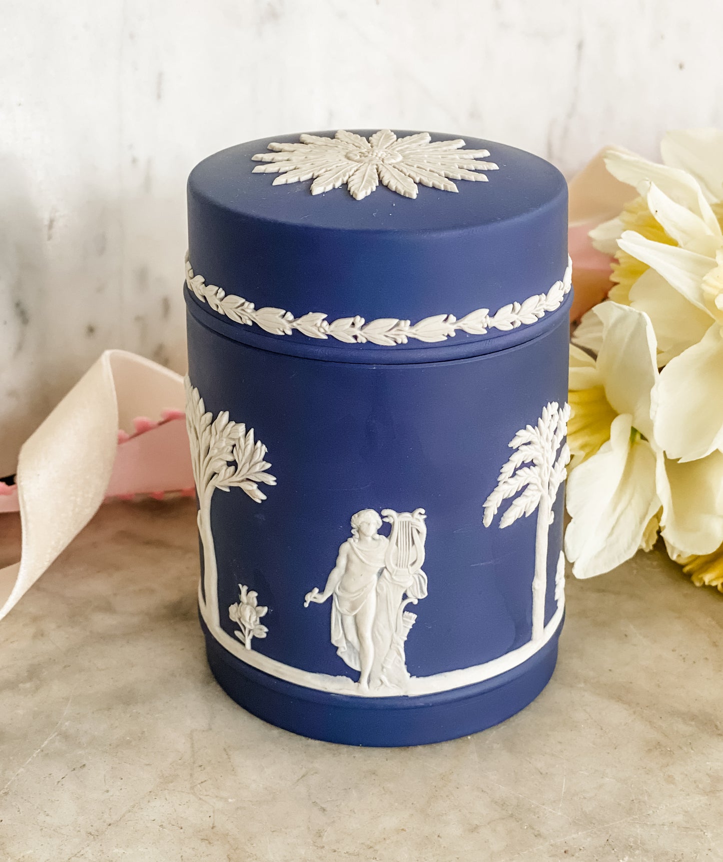 Antique Wedgwood Jasperware Tobacco Jar