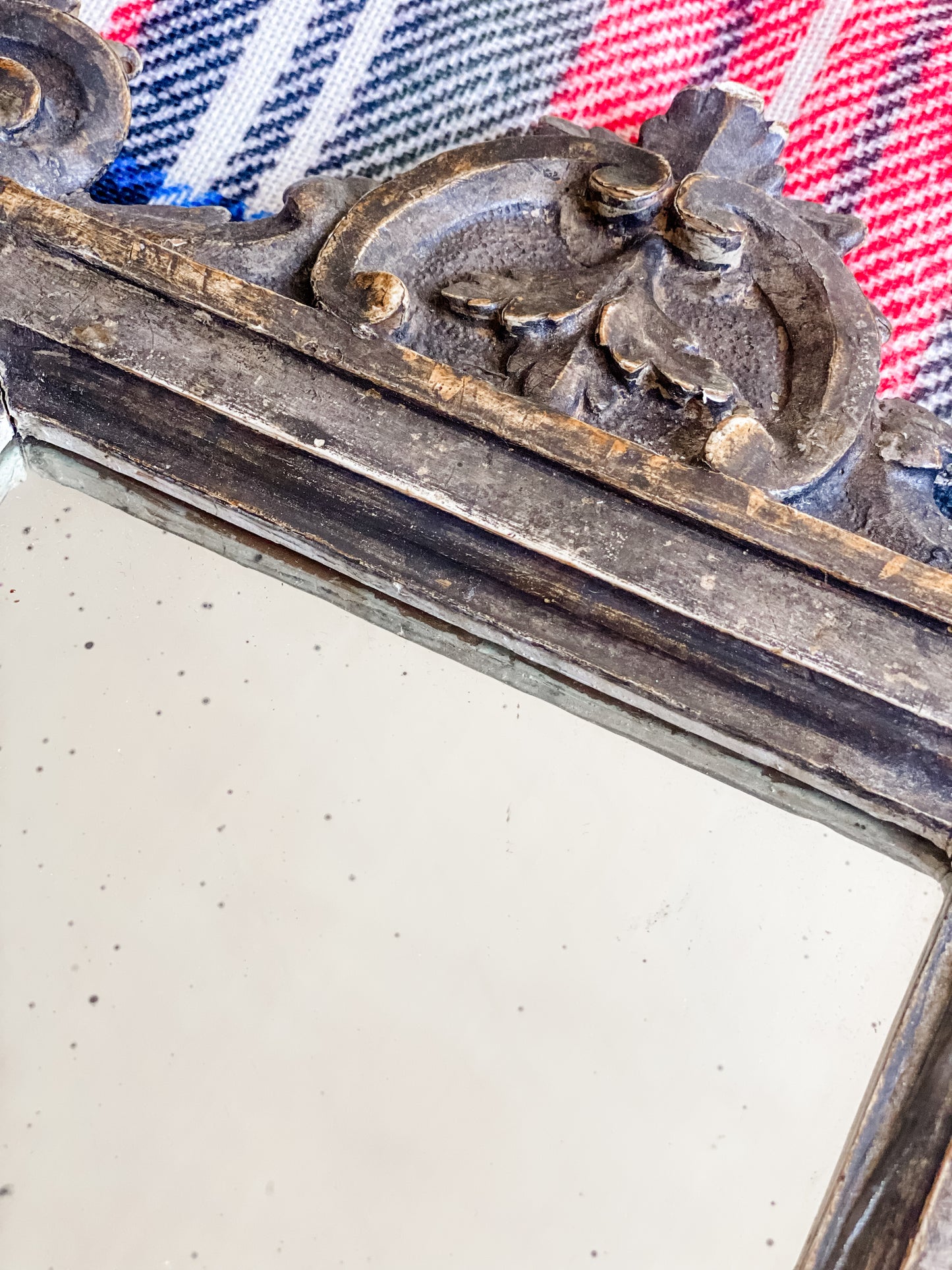 Antique Italian Florentine Carved Mirror