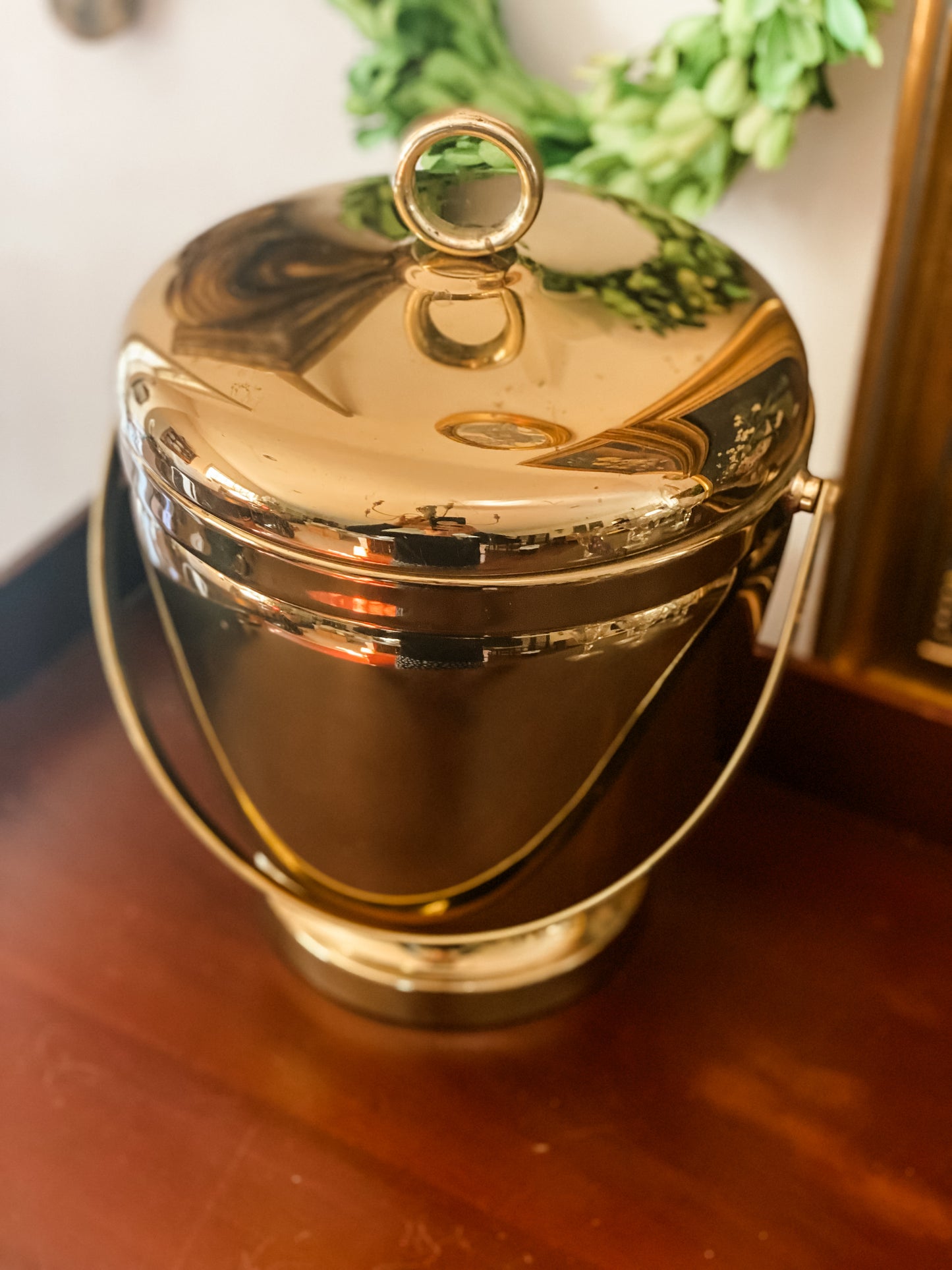 Saks 5th Avenue Brass Ice Bucket