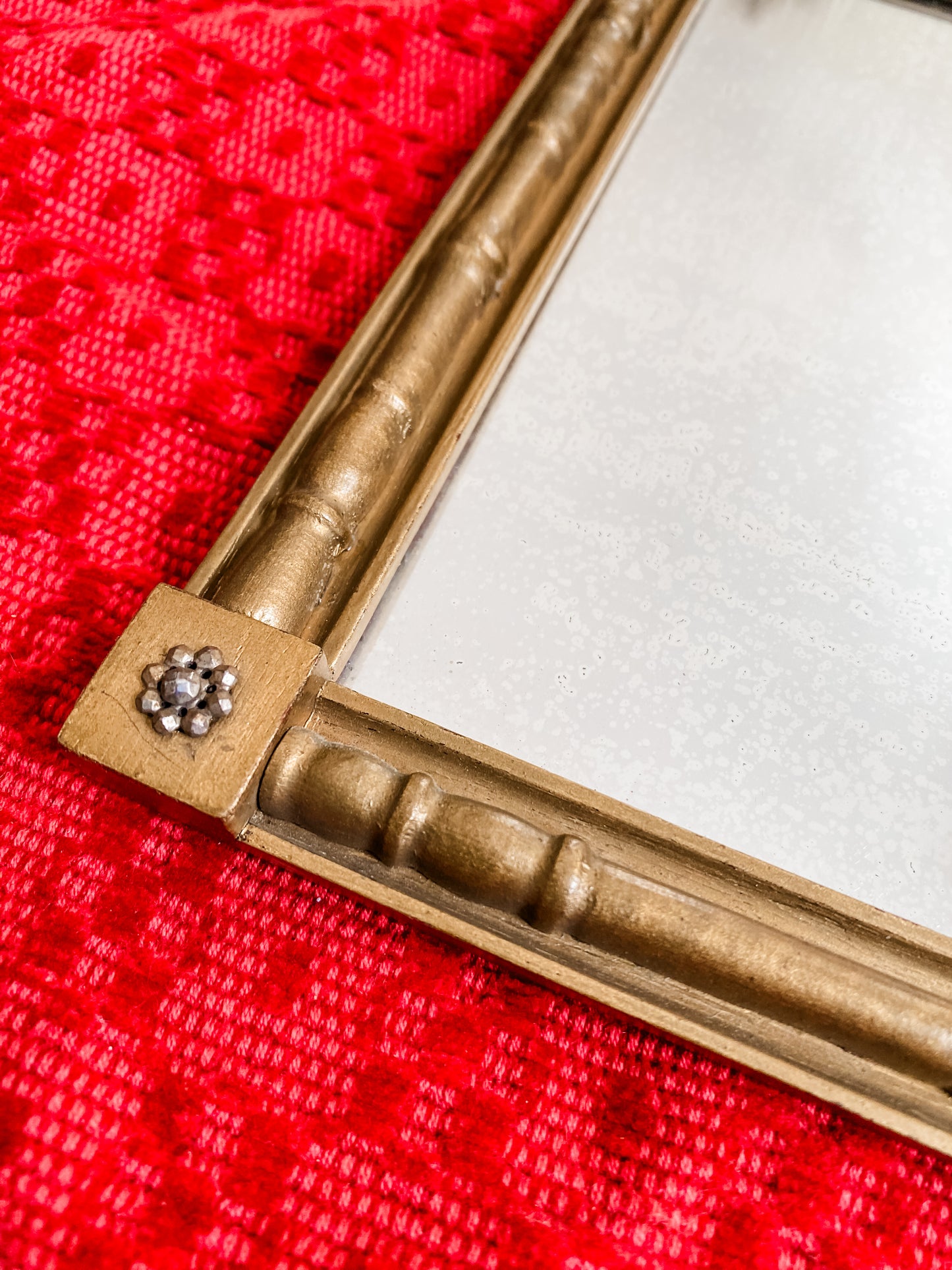 Miniature Vintage Gold Hall Mirror