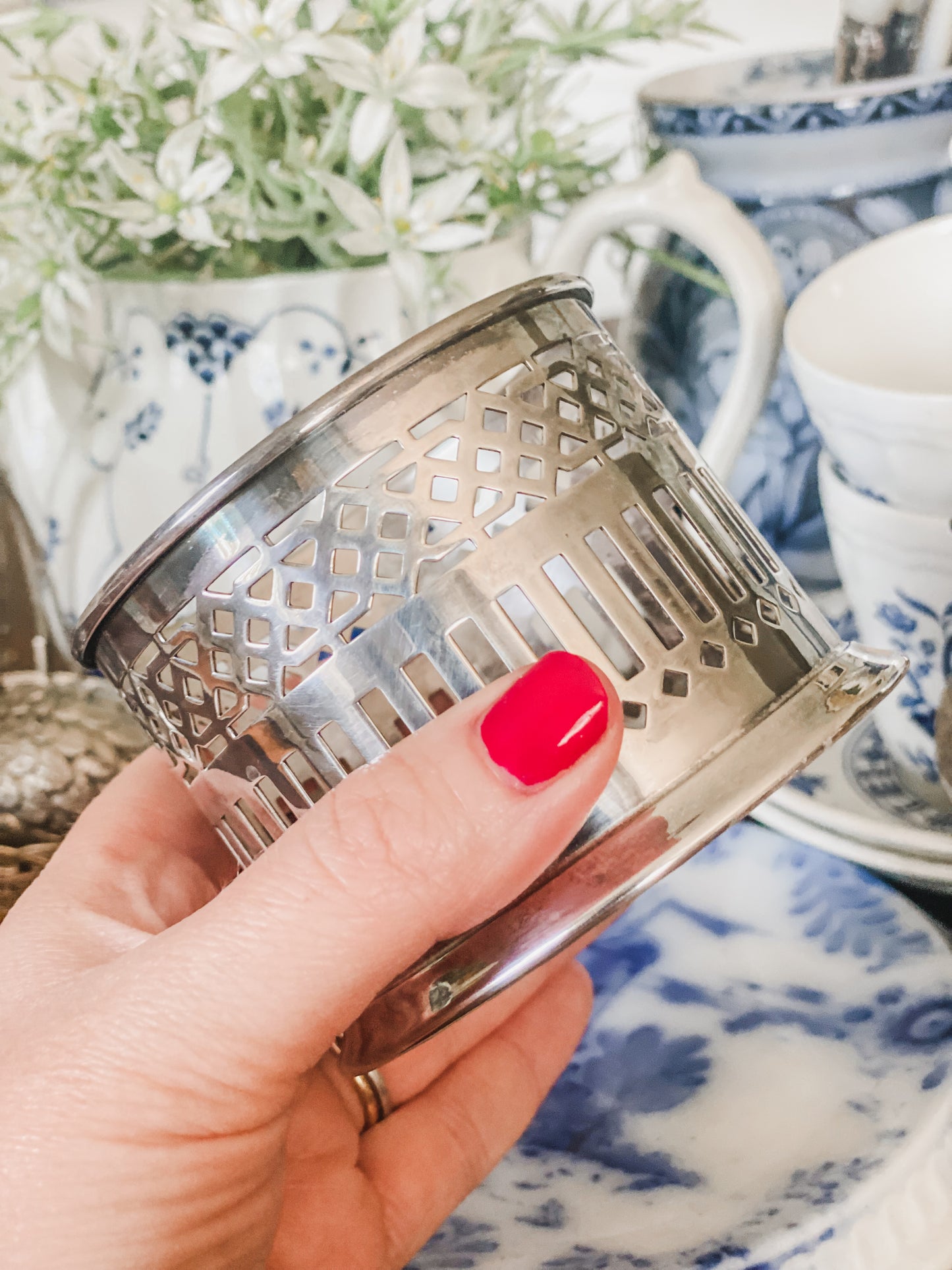 Bottle Holder Made by Wilcox Silver Co.