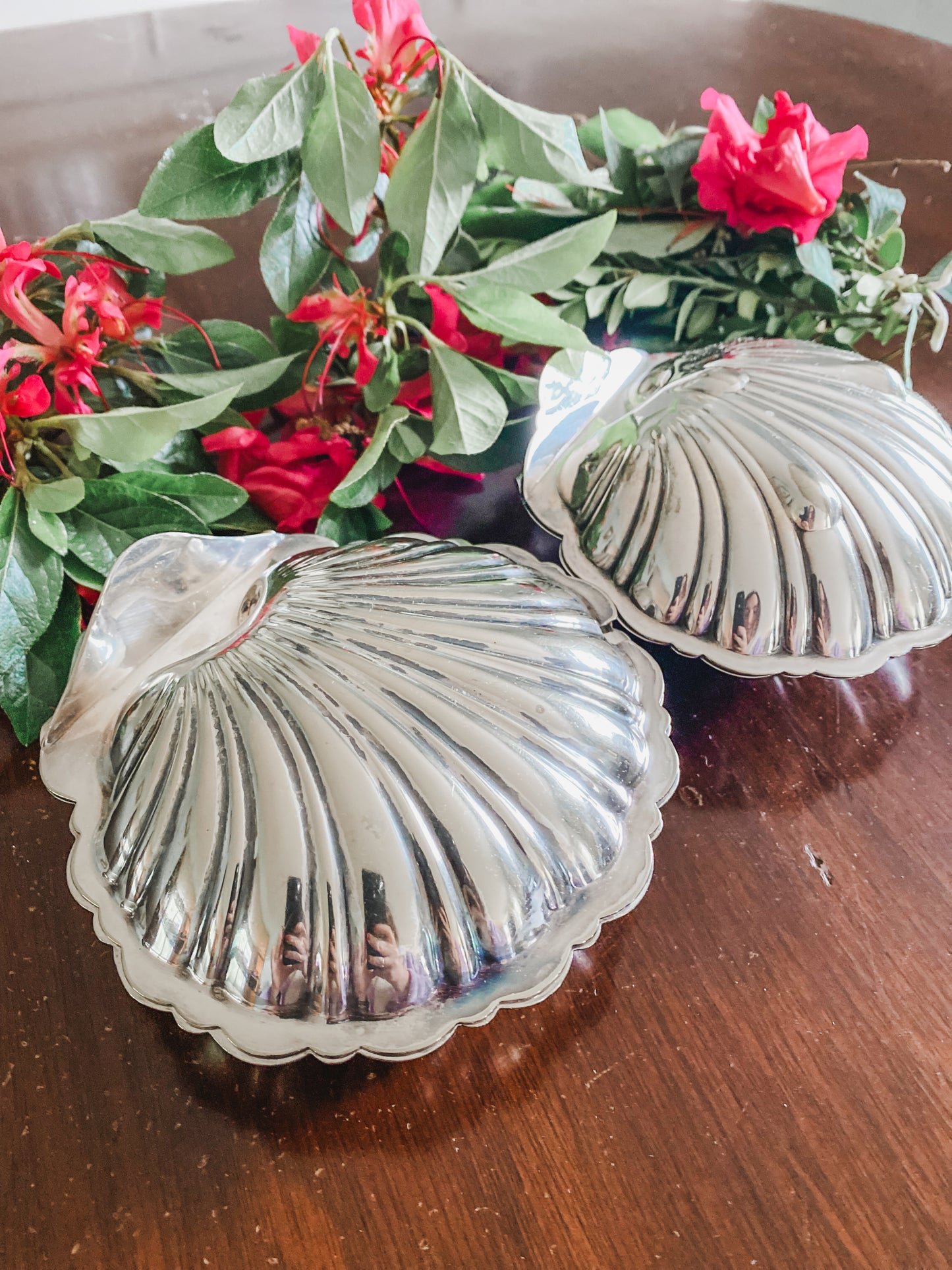 Pair of Excellent Antique English Caviar Dishes