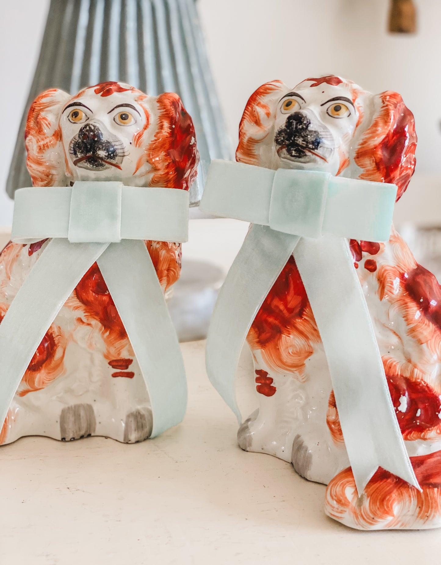 Adorable Antique Staffordshire Dogs