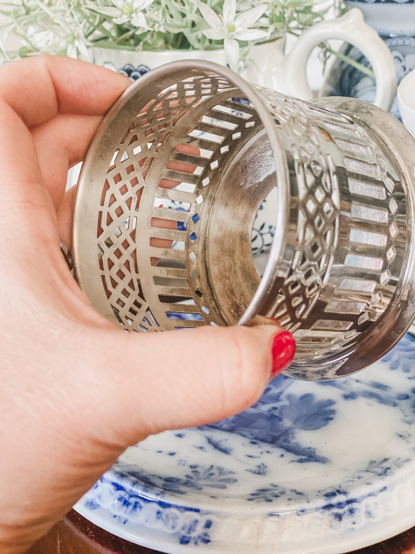 Bottle Holder Made by Wilcox Silver Co.