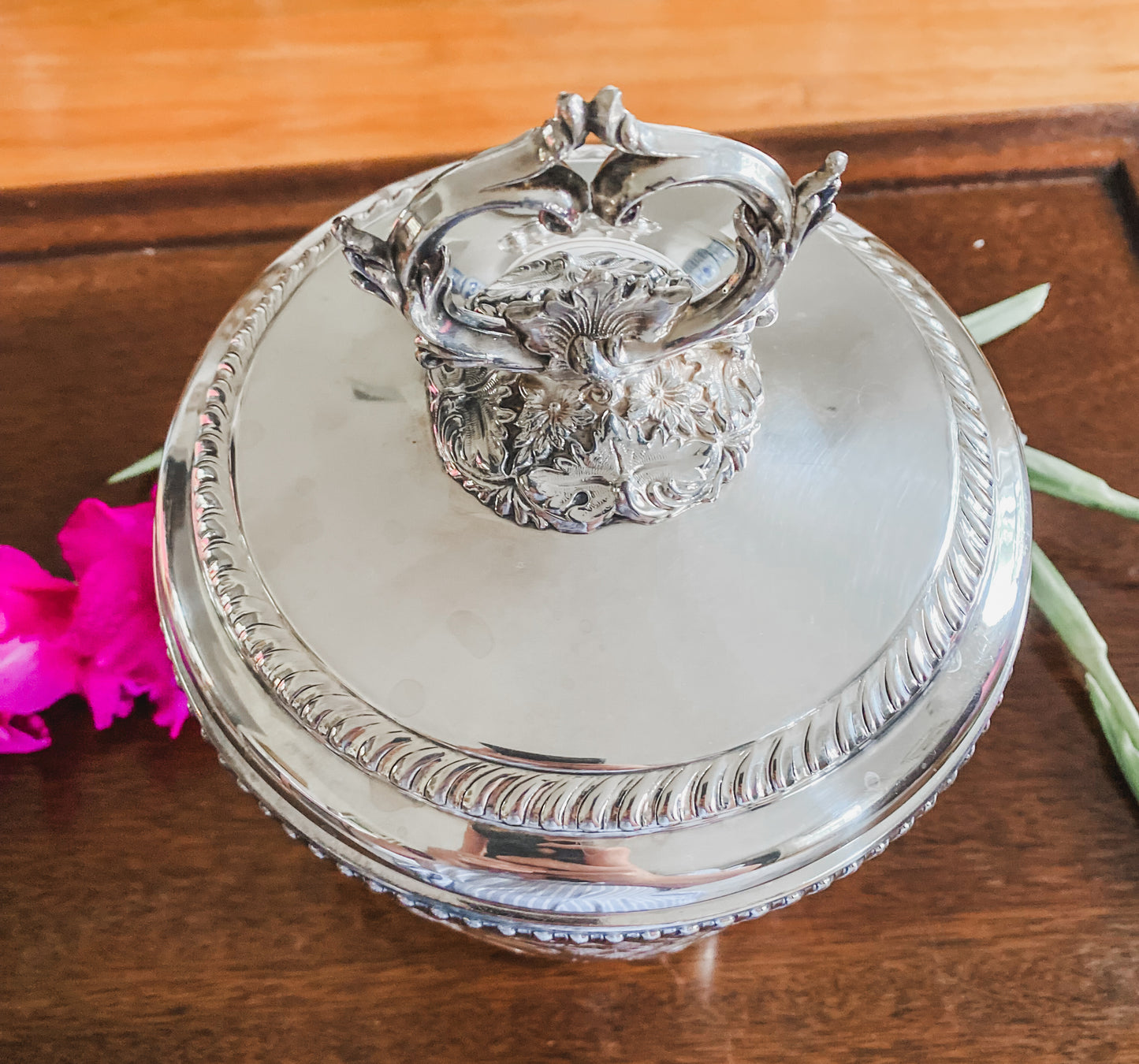 Gorgeous Hand Chased Ice Bucket