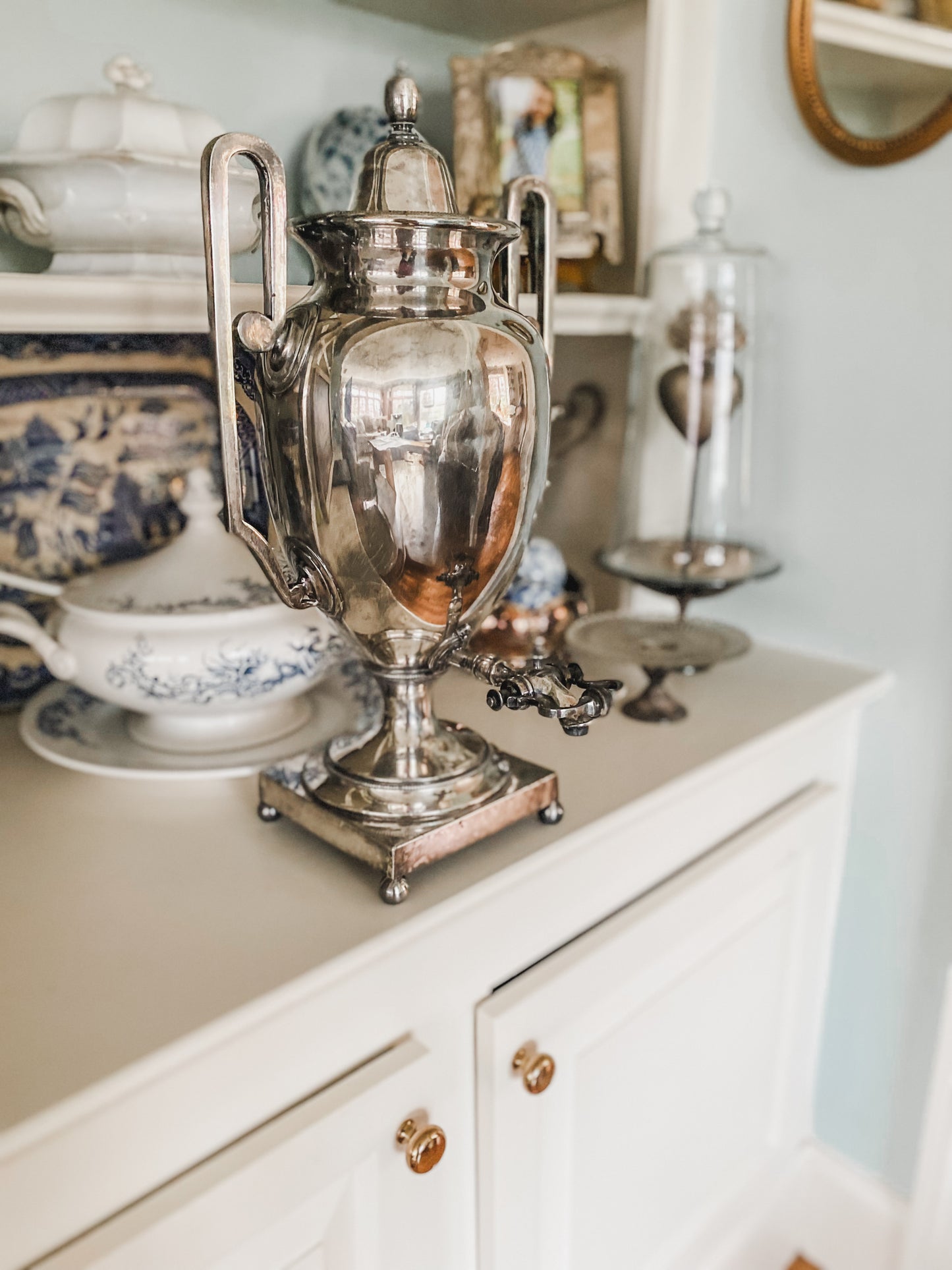 Antique Walker & Hall Silverplate Urn – Grand Grecian Form