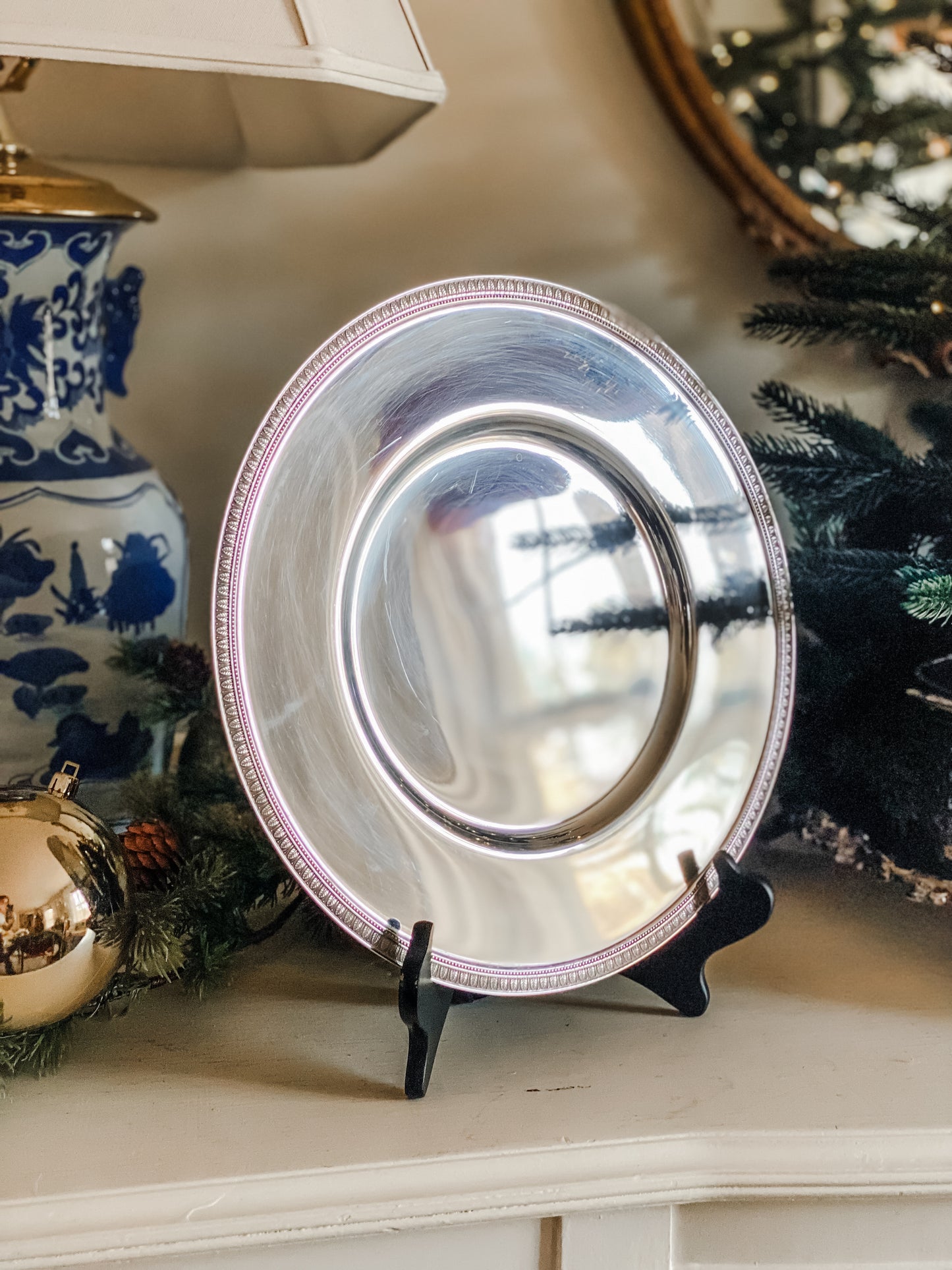 Pair of Chargers Made by the Renowned Brand, Christofle