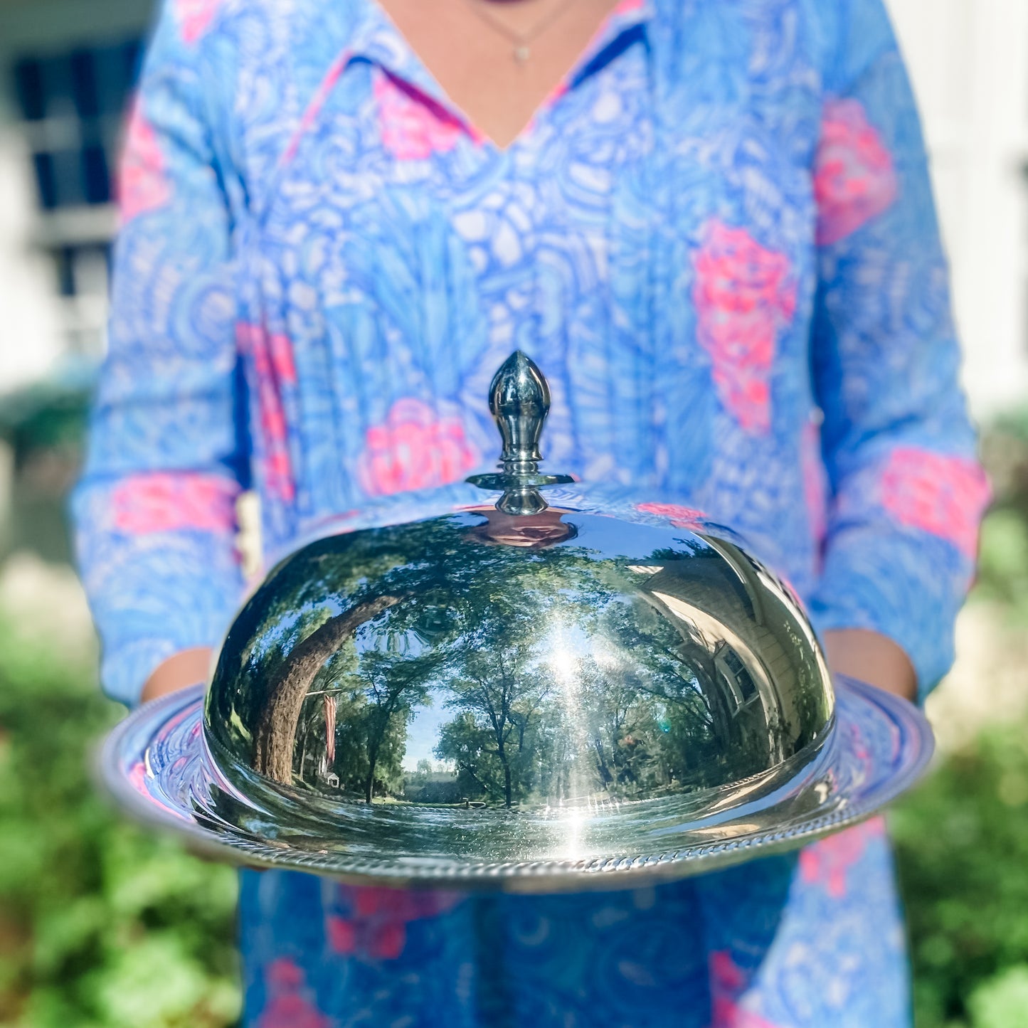 Be our Guest! Dome Covered Serving Tray
