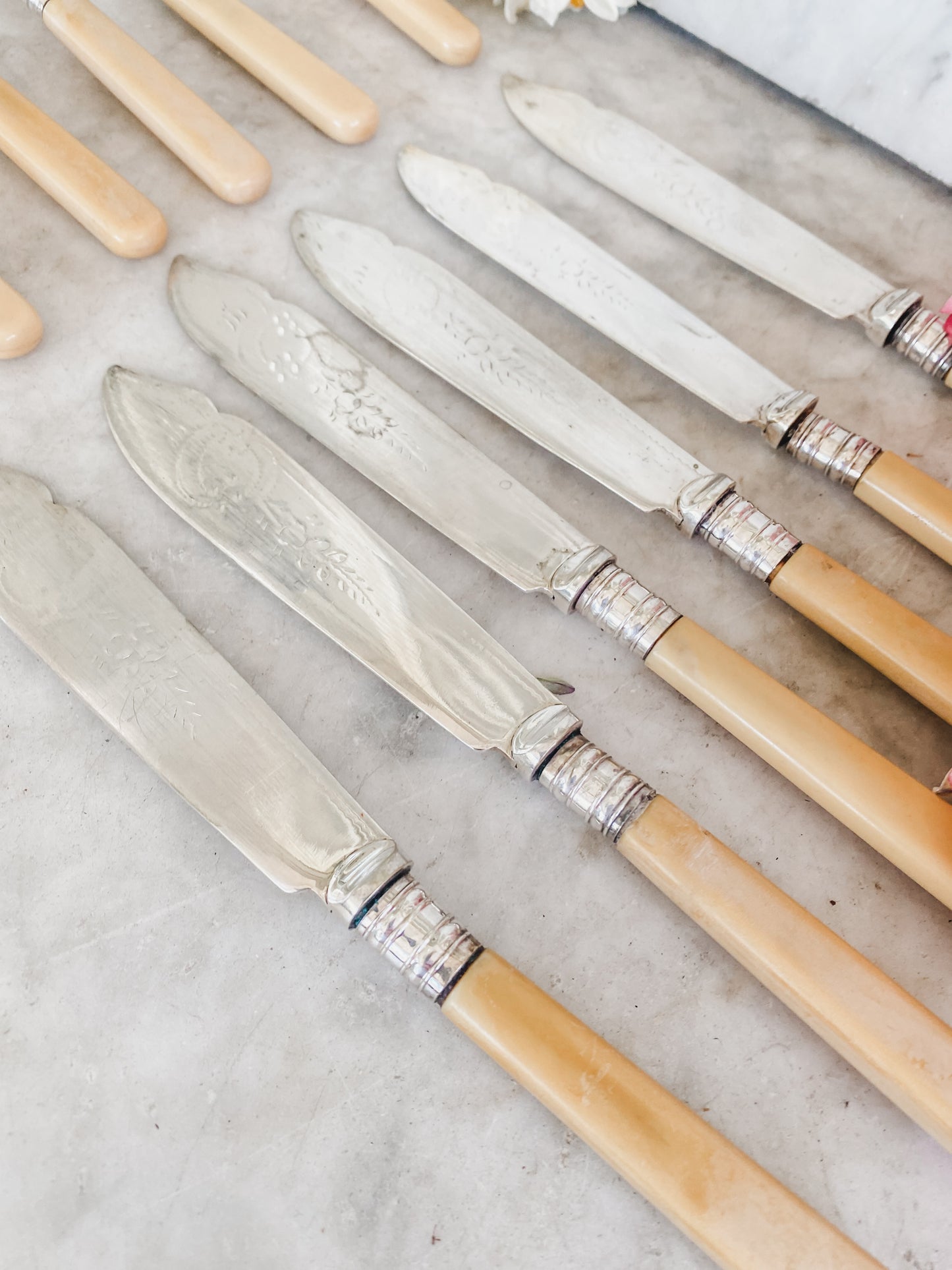 Antique Fish Serving Set | Service for 6 | 12 Pieces | EPNS