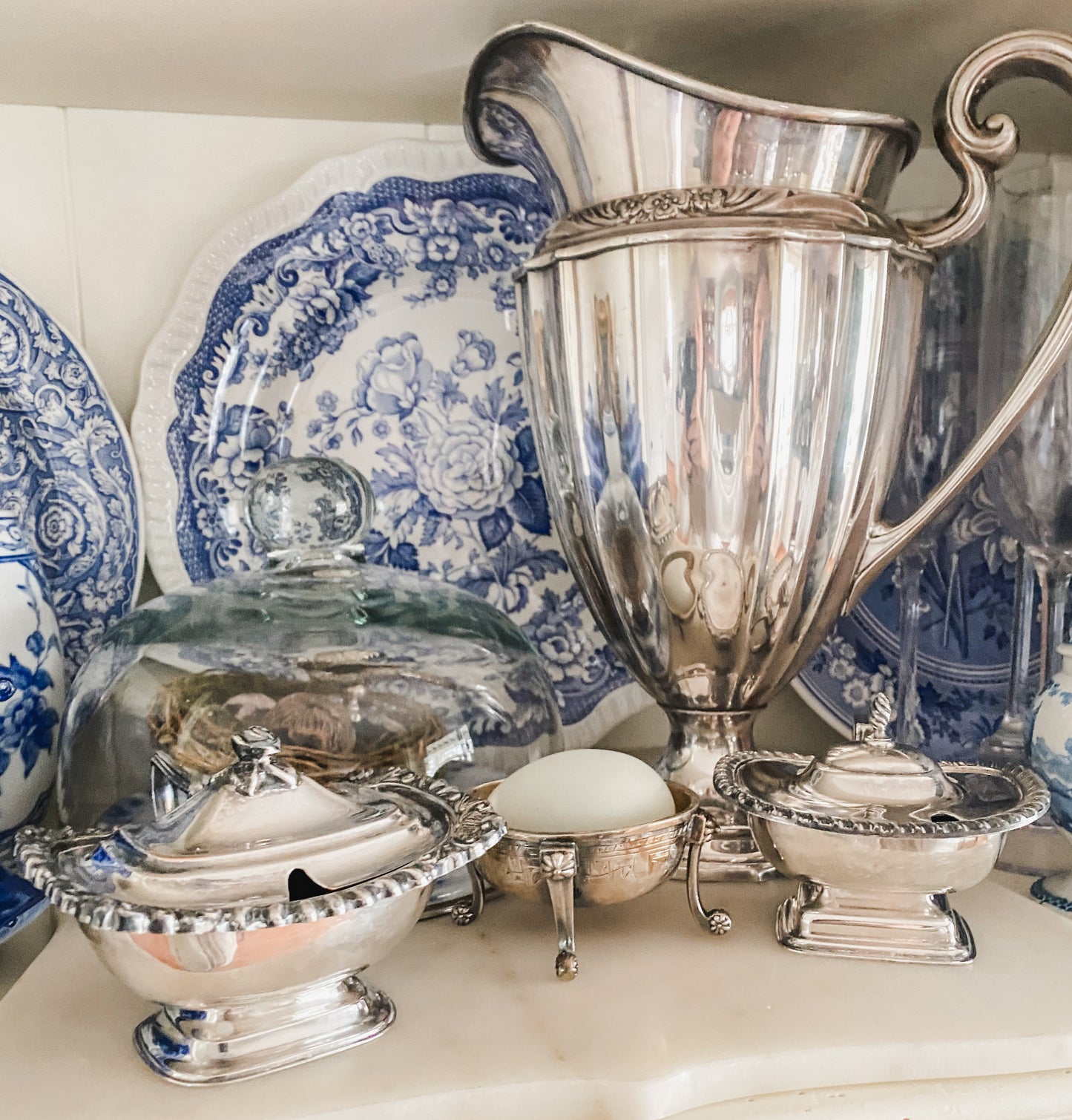 Pair Hand Chased Antique English Salt Cellars