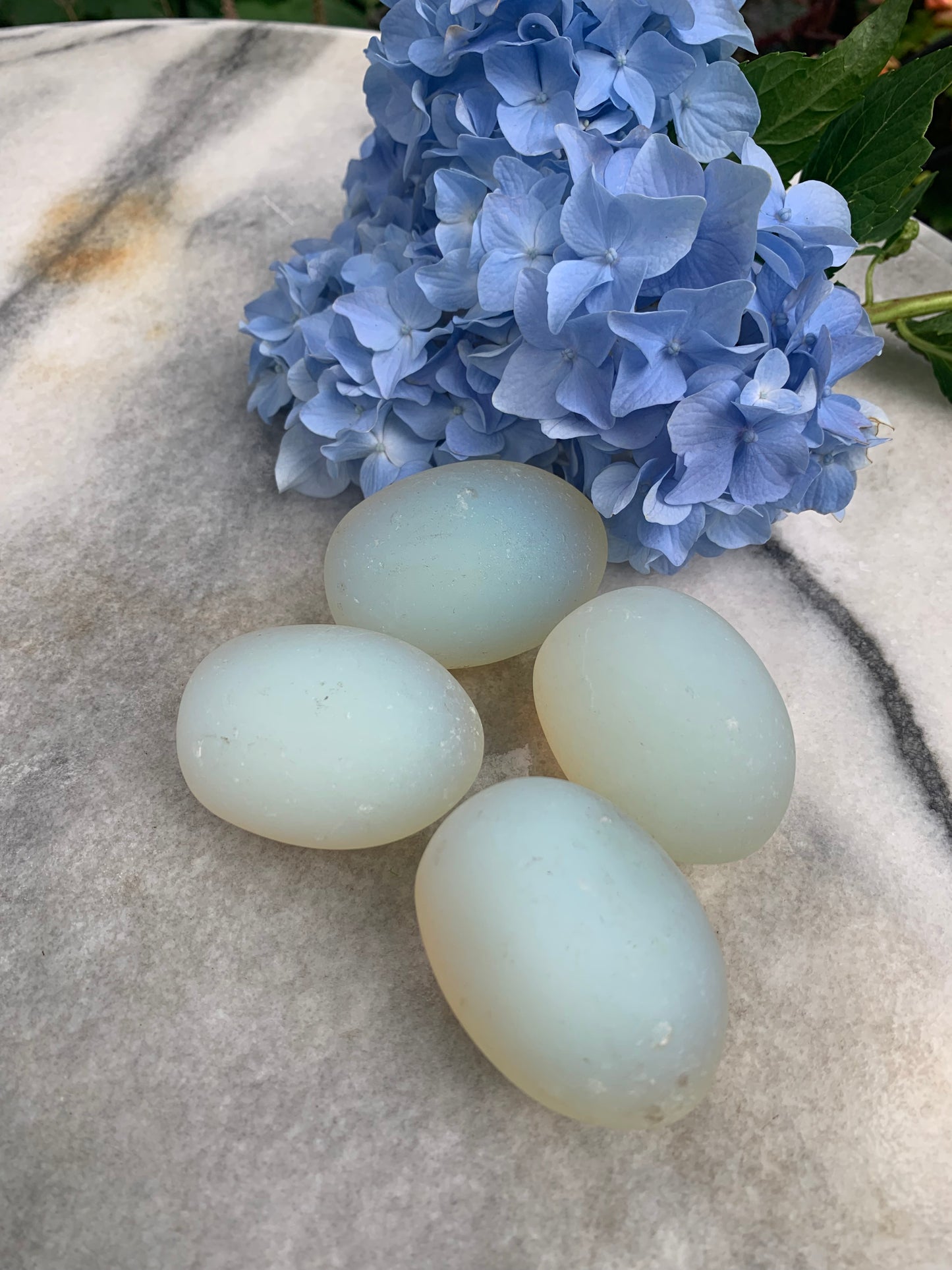 2 Birds Nests with Opalite Eggs
