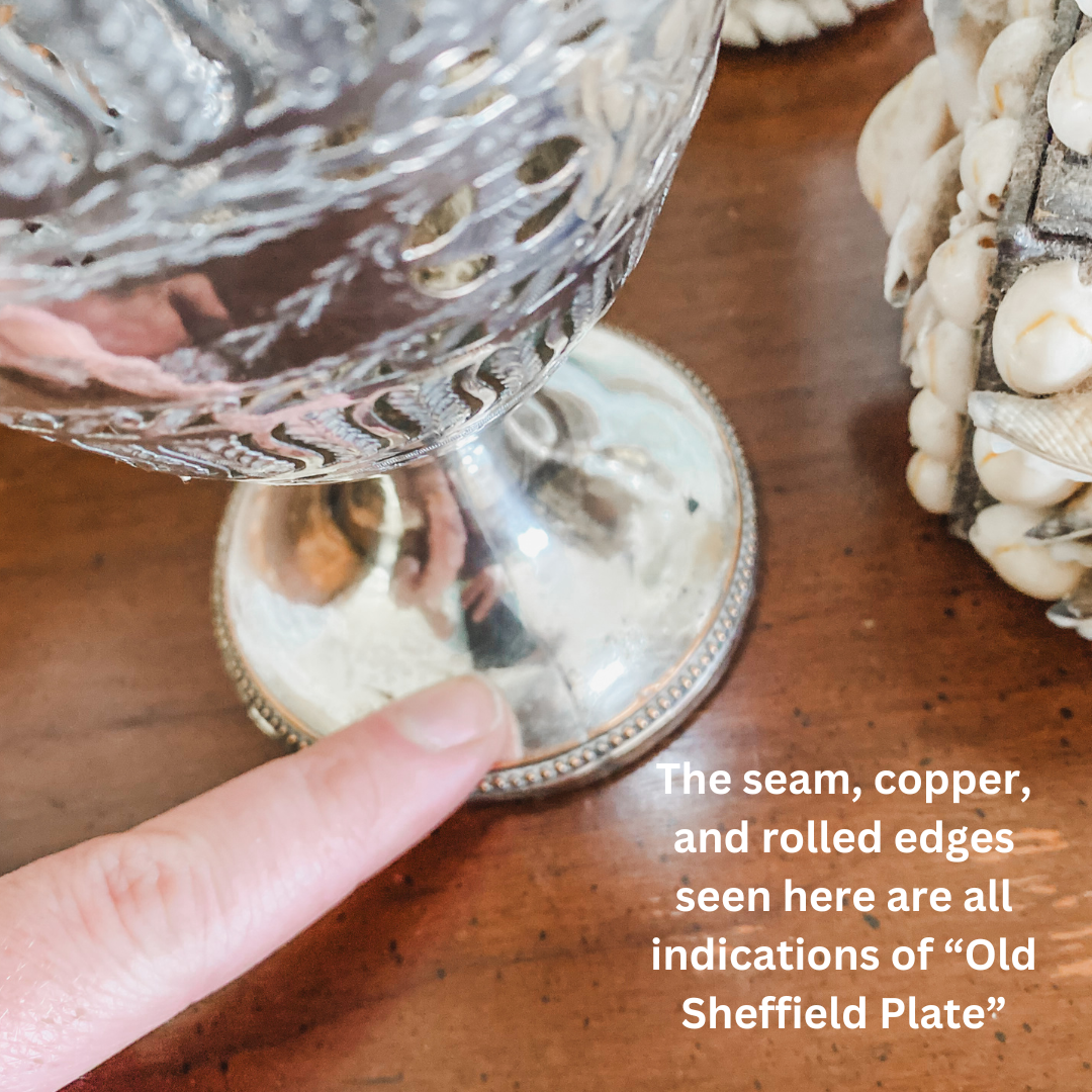 "Old Sheffield Plate" Basket made in 1700's