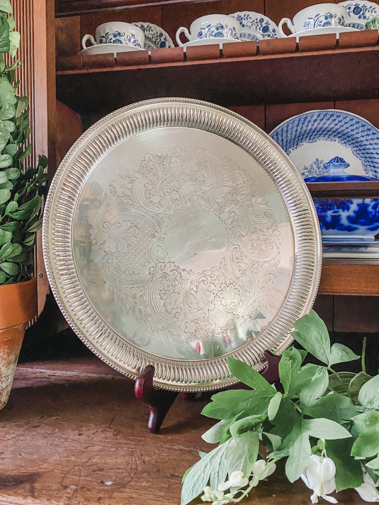 Barker Brothers English Antique Reticulated Tray