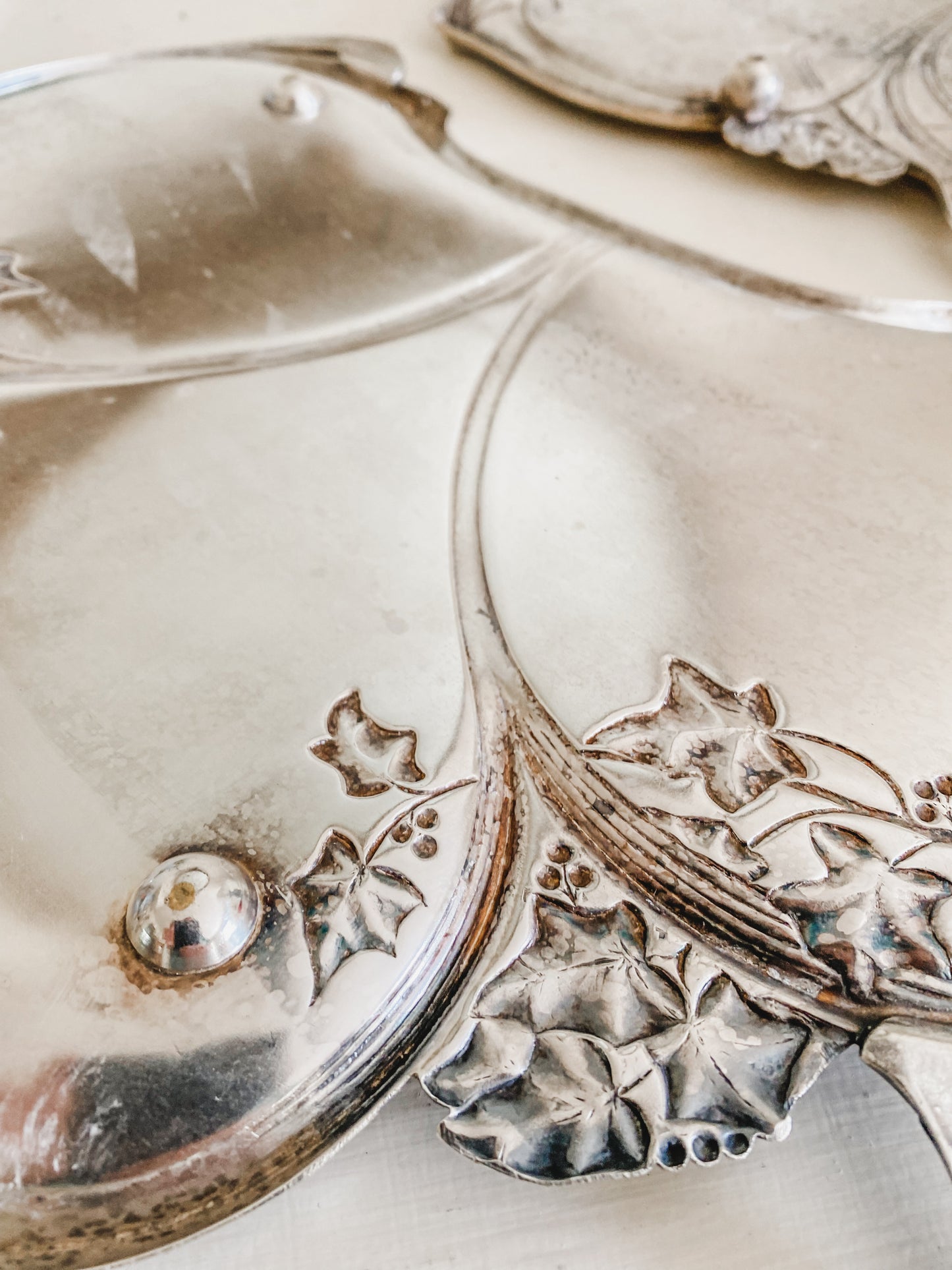 Pair of Art Noveau Unique Antique Trays