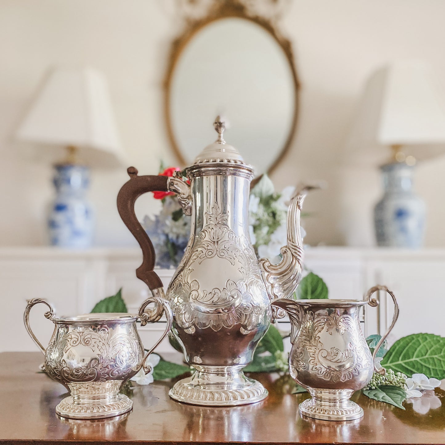 Antique English Tea Set By Barker Brothers