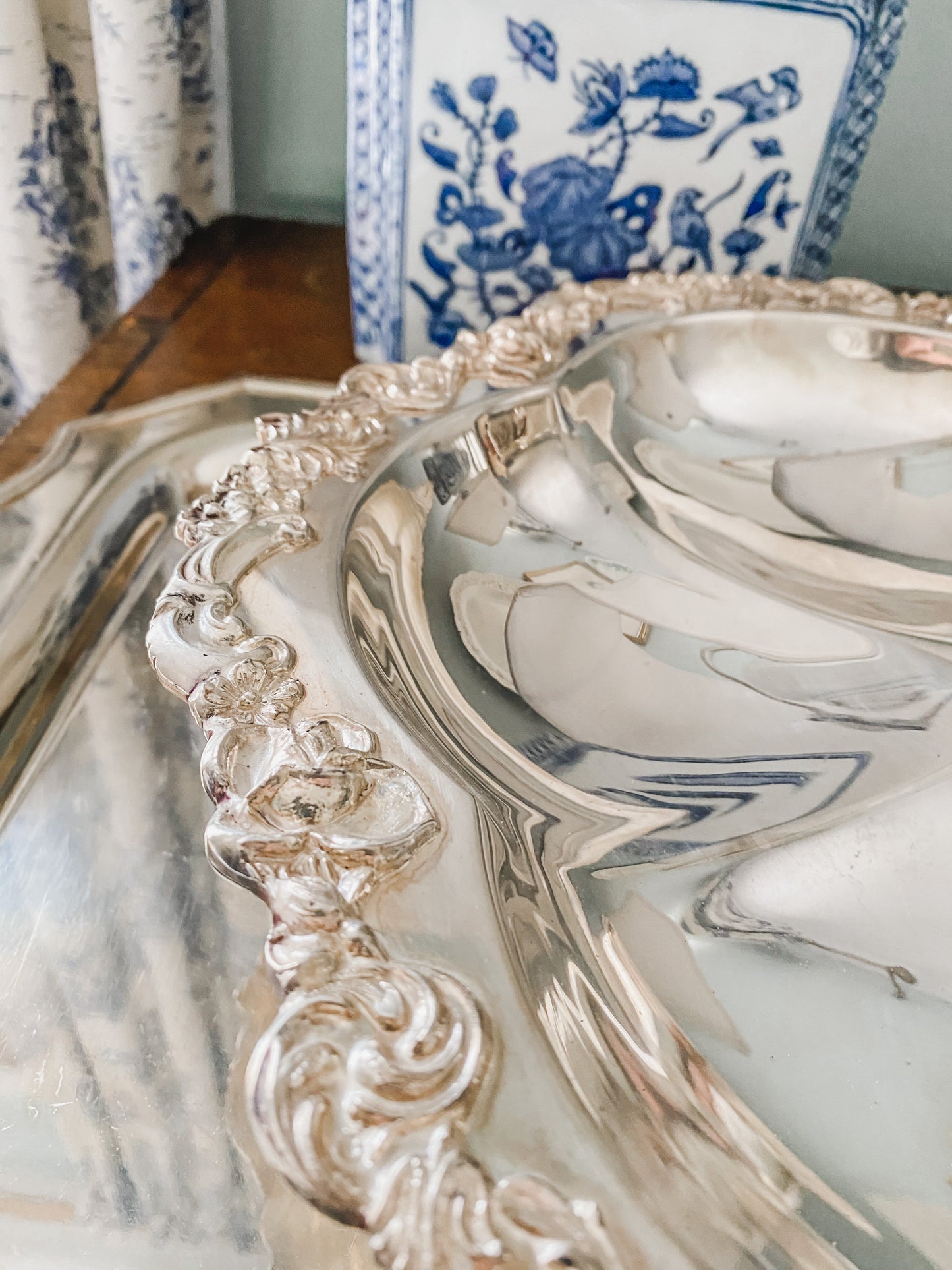 Impressive Pedestal Tray with Toothpick Holder