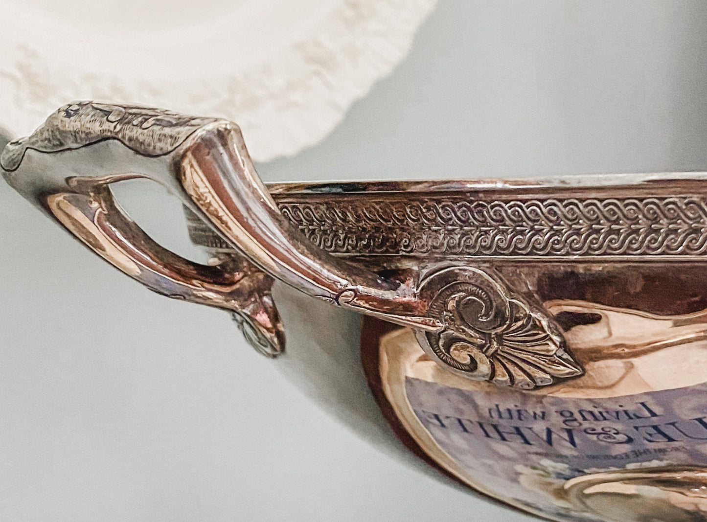 Beautiful Antique Silver Pedestal