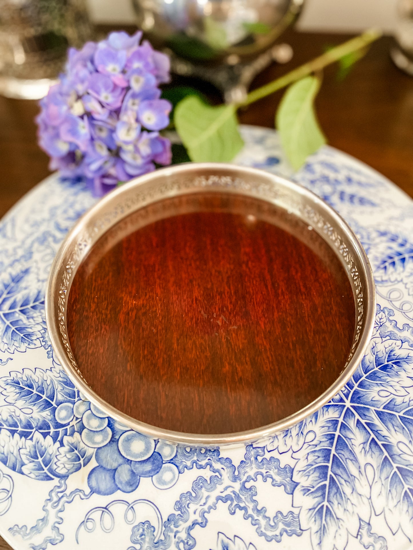 Large Antique Bottle Coaster