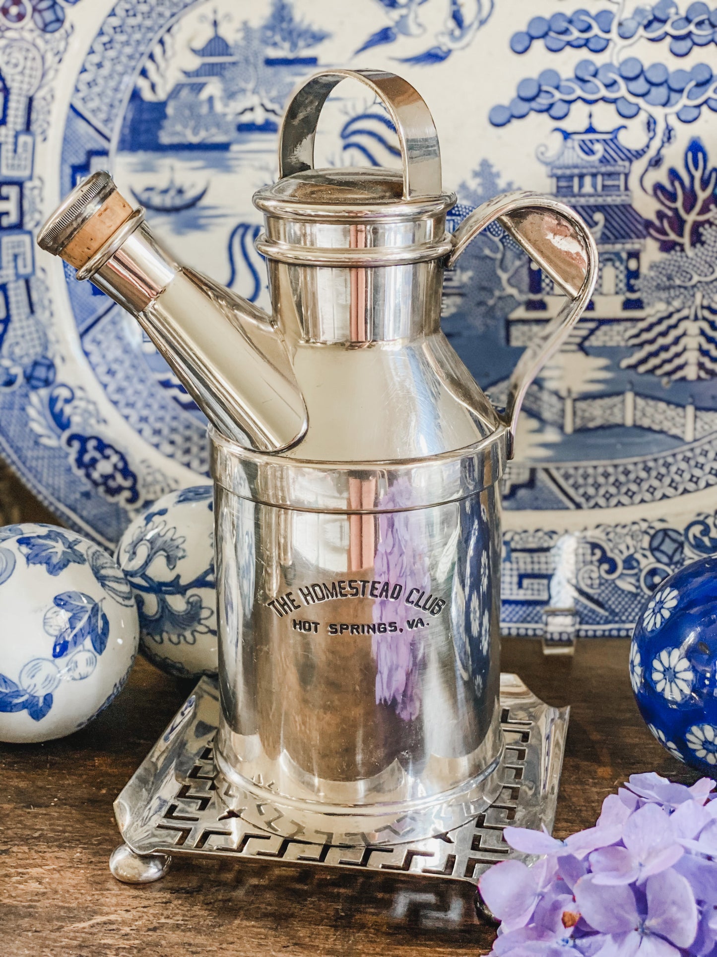 Antique Cocktail Shaker Custom Made for The Homestead