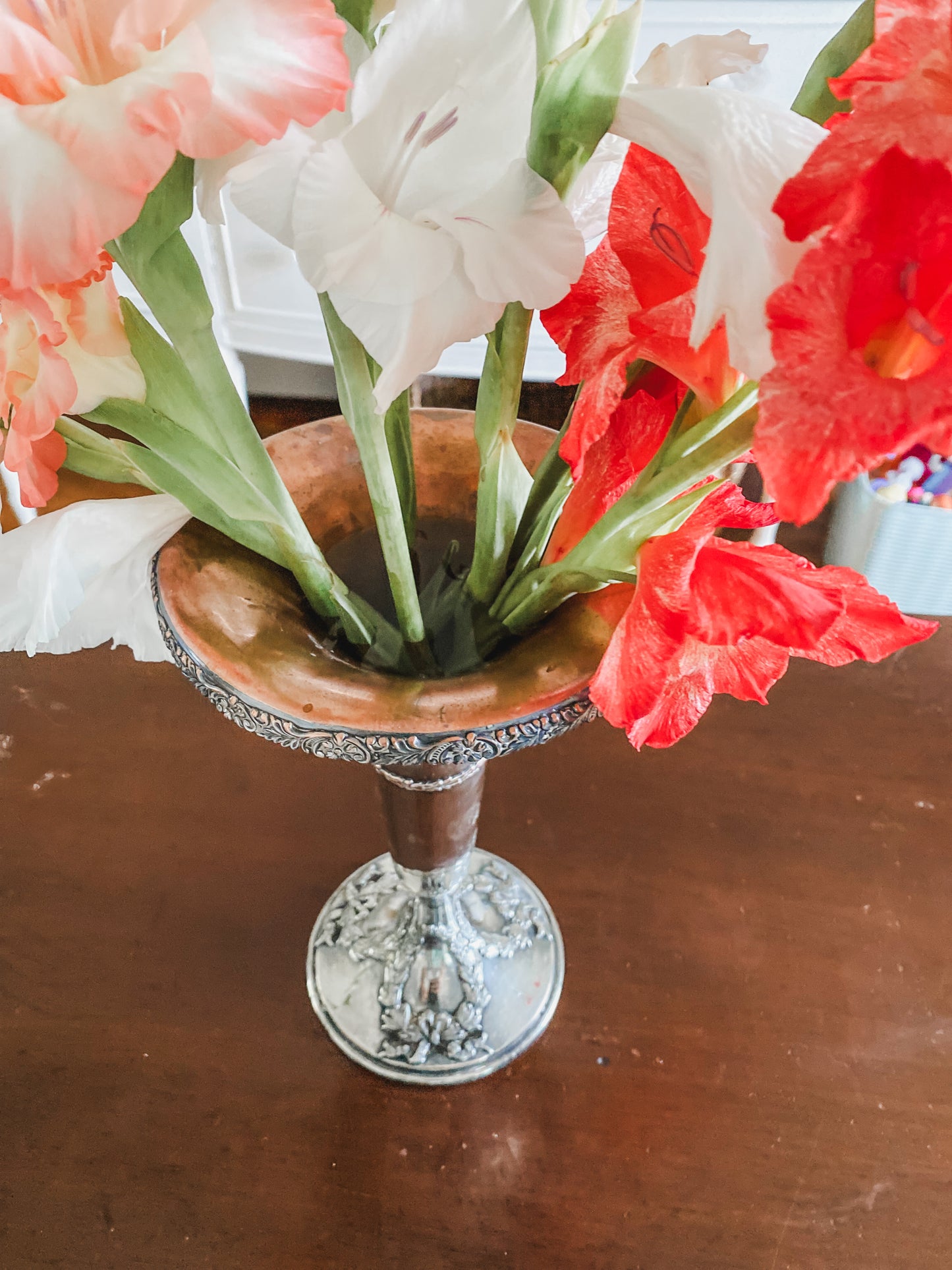 Impressive Antique Trumpet Vase