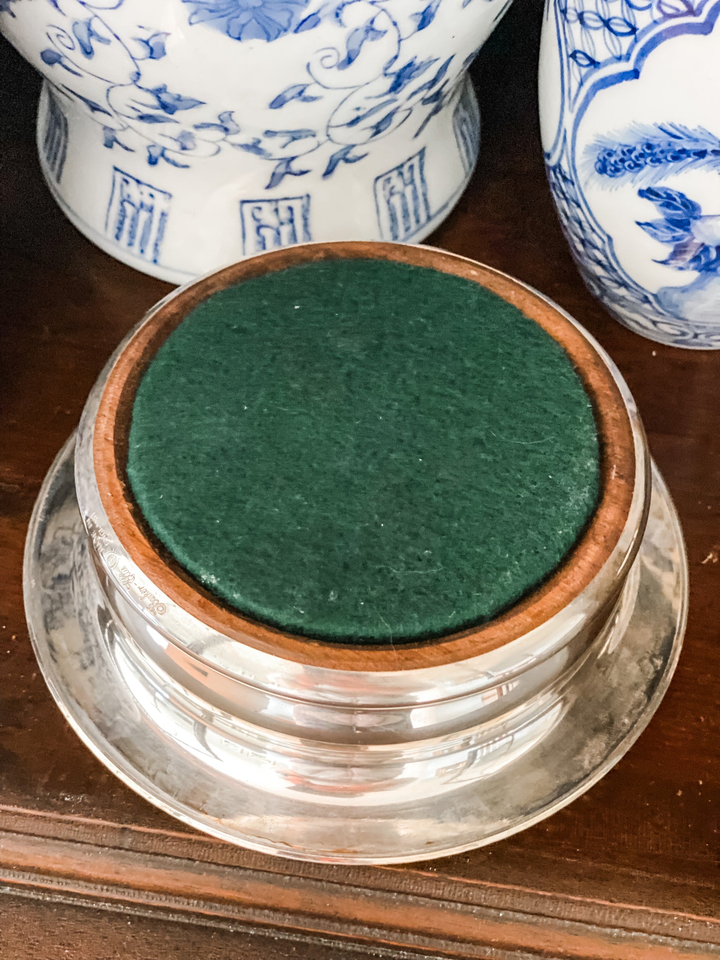 Antique English Barker Ellis Bottle Coaster