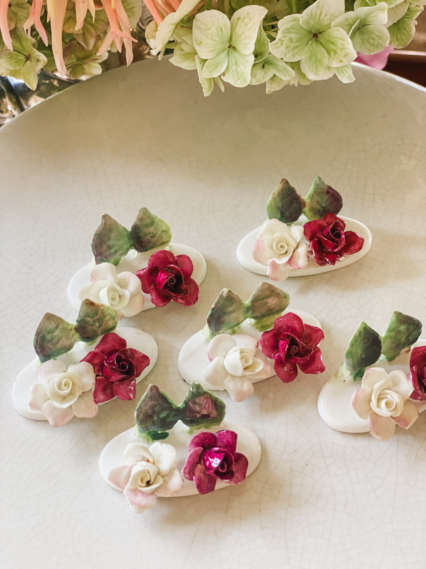 Staffordshire Place Card Holders Set of 6